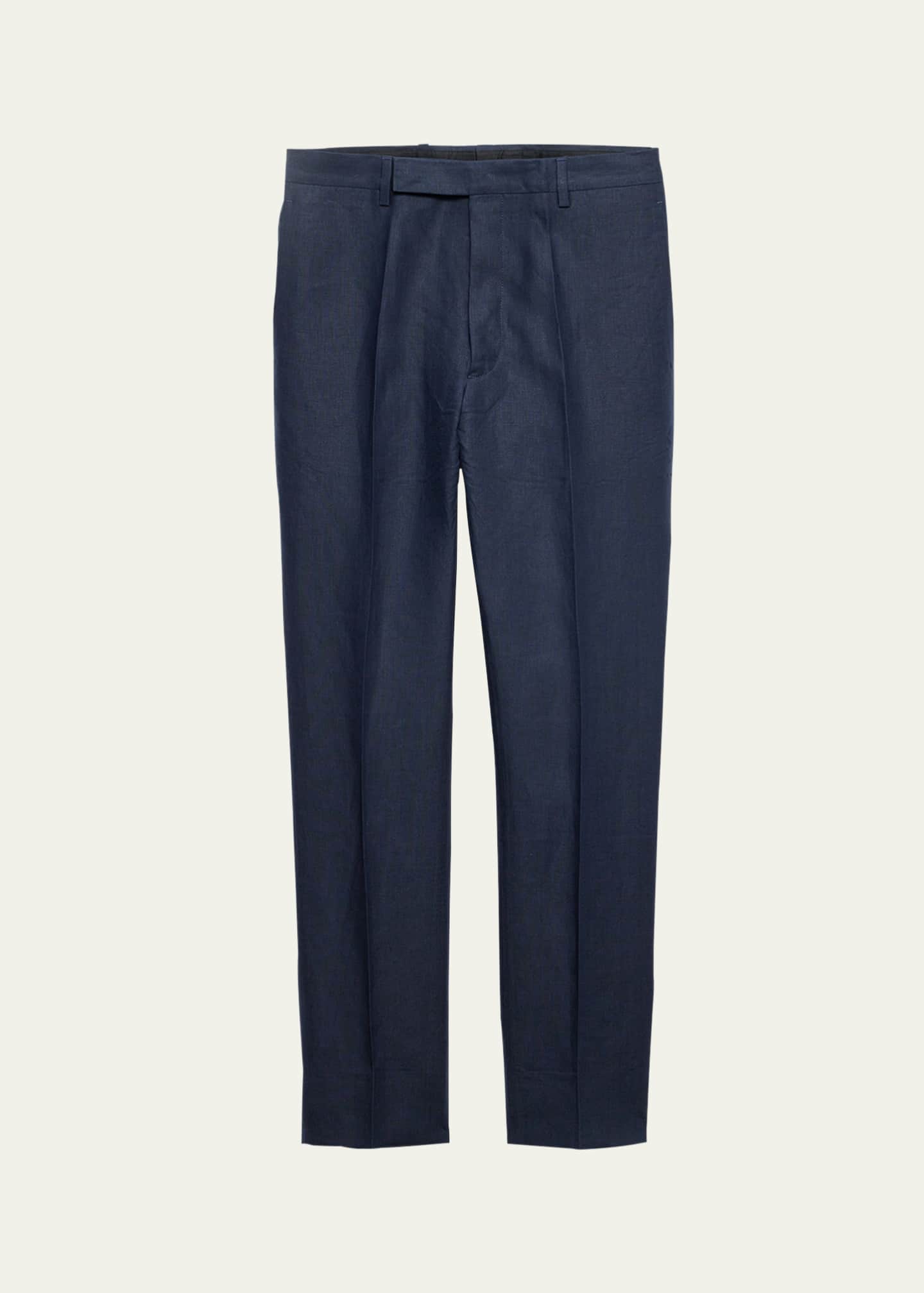 Prada Men's Solid Nailhead Pants Image 1 of 5
