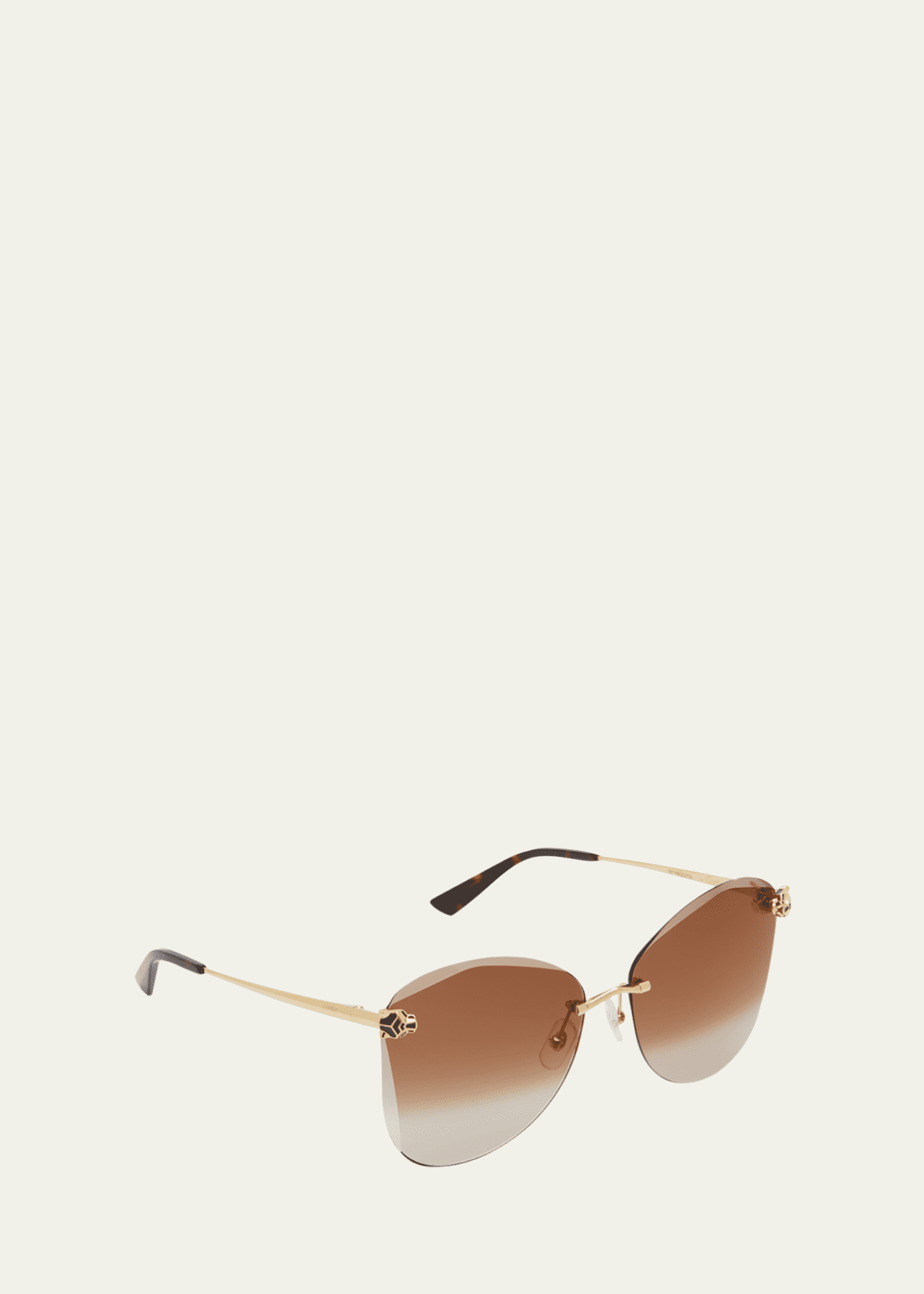 Cartier Panther Metal Butterfly Sunglasses Image 3 of 5