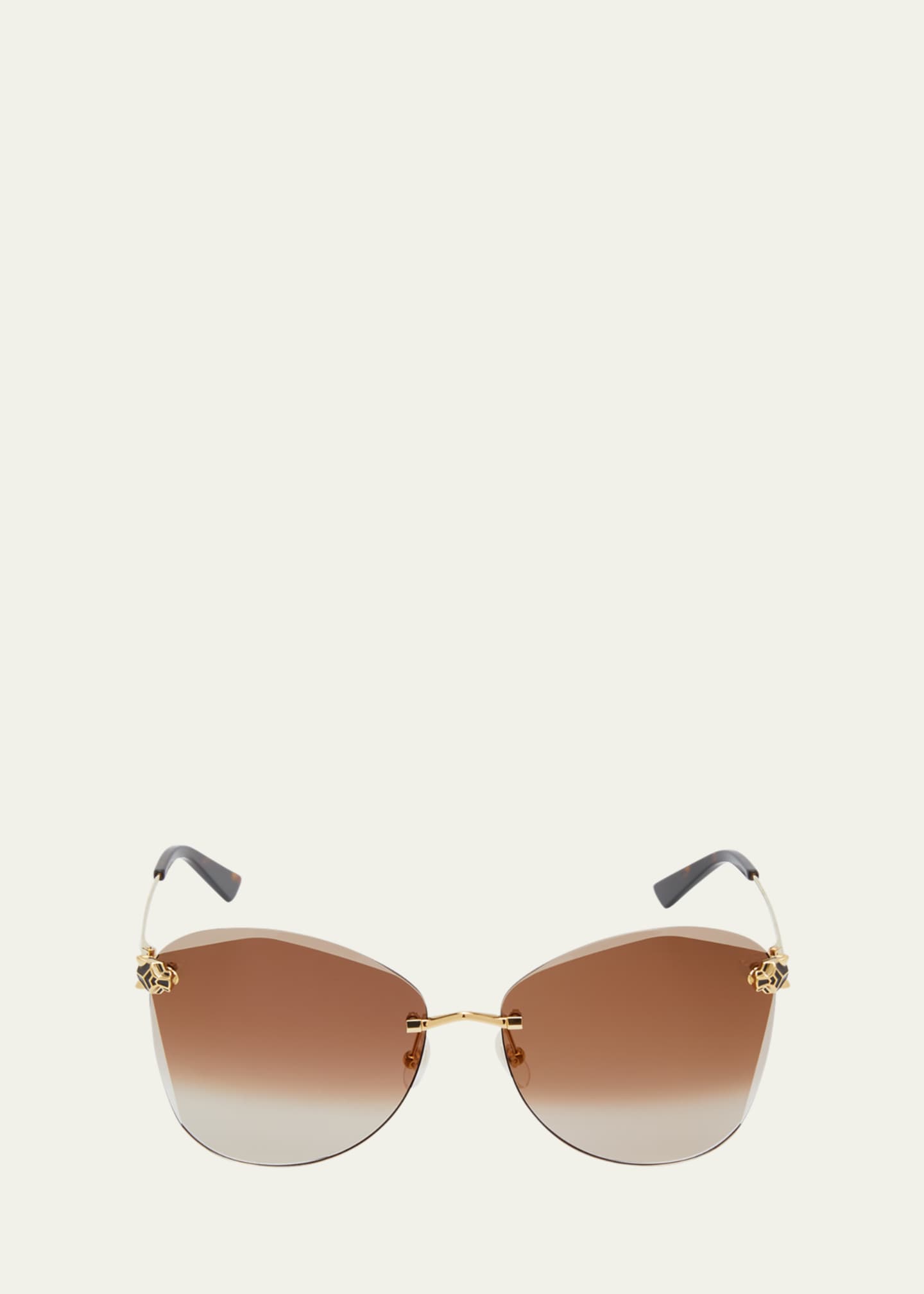 Cartier Panther Metal Butterfly Sunglasses Image 1 of 5