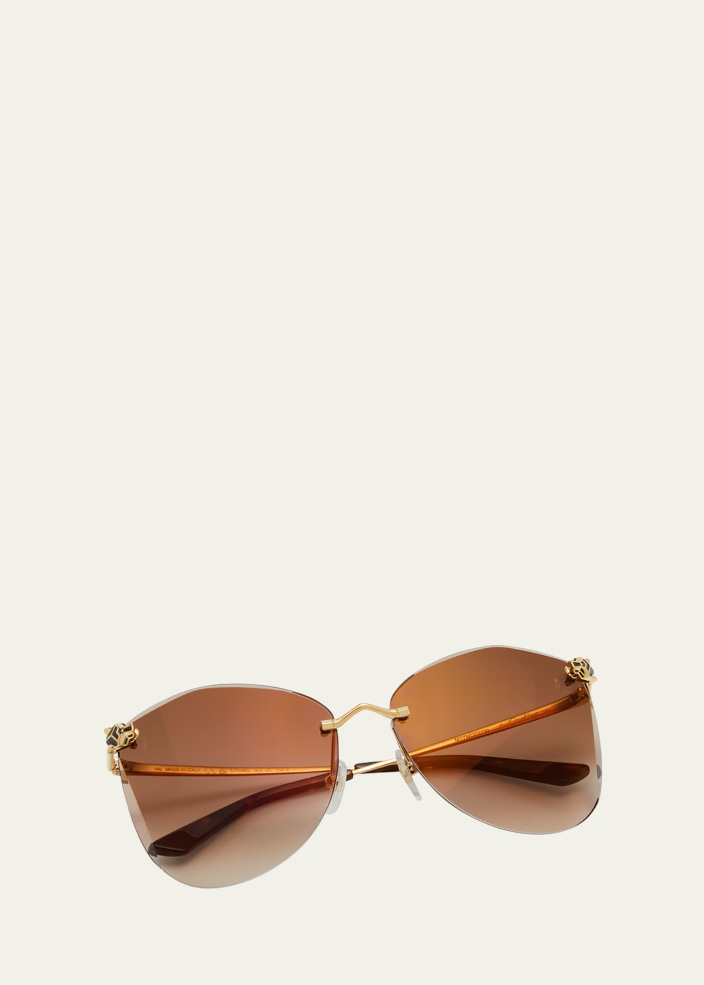 Cartier Panther Metal Butterfly Sunglasses Image 5 of 5