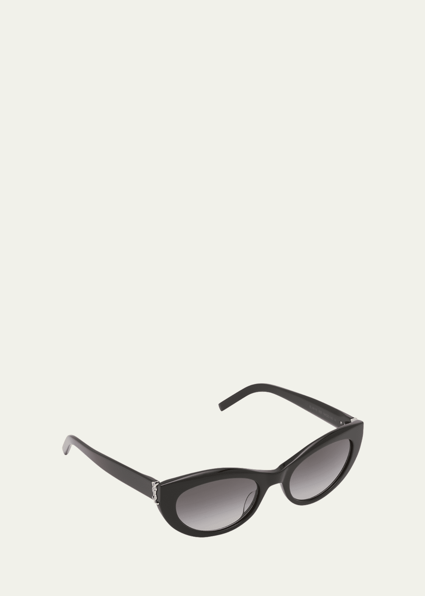 Saint Laurent Ysl Acetate Cat-eye Sunglasses In Black