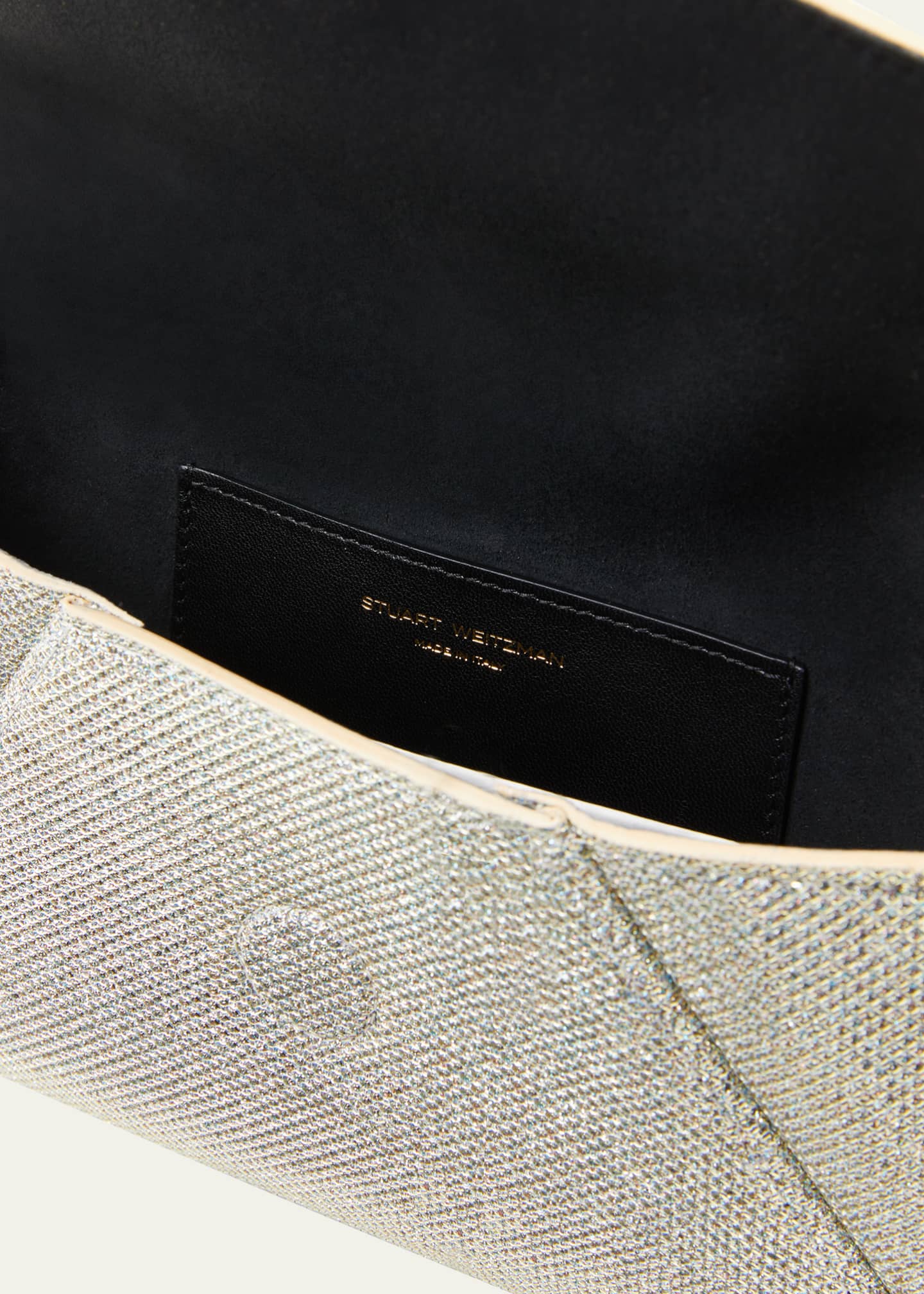 Stuart Weitzman The Loveletter Mini Metallic Clutch Bag Image 4 of 5