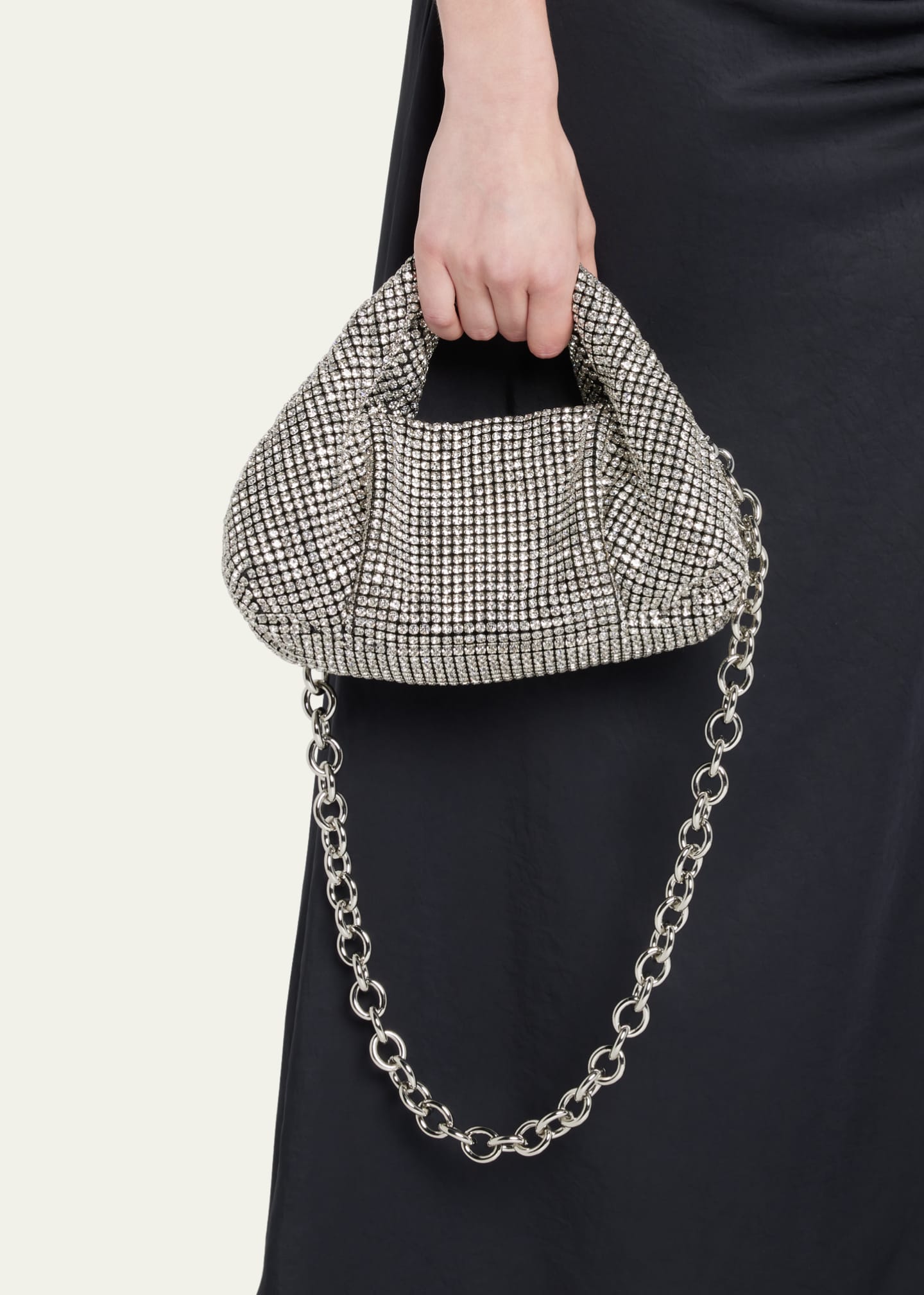 Stuart Weitzman The Moda Mini Shine Crystal Top-Handle Bag Image 2 of 6