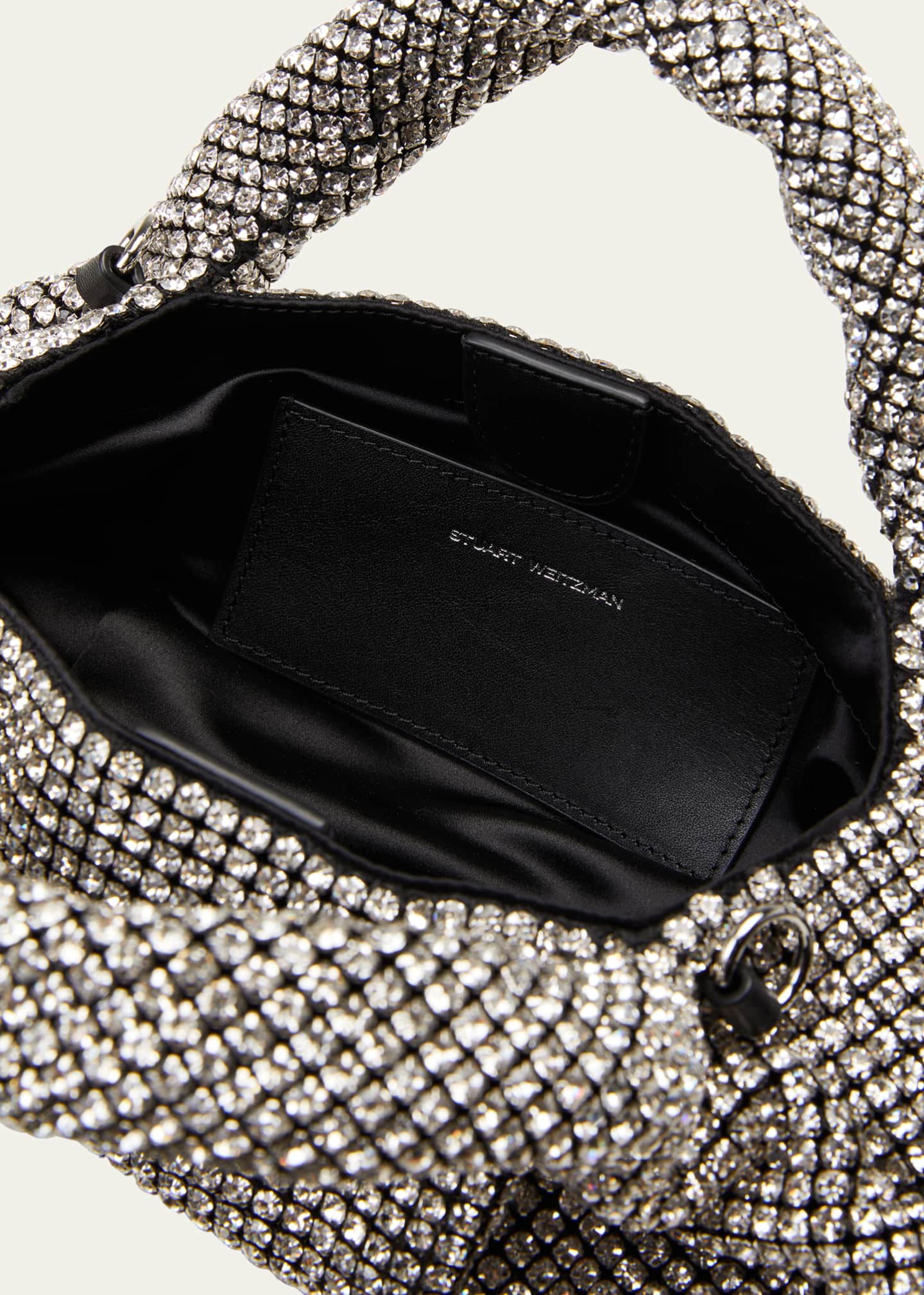 Stuart Weitzman The Moda Mini Shine Crystal Top-Handle Bag Image 4 of 6