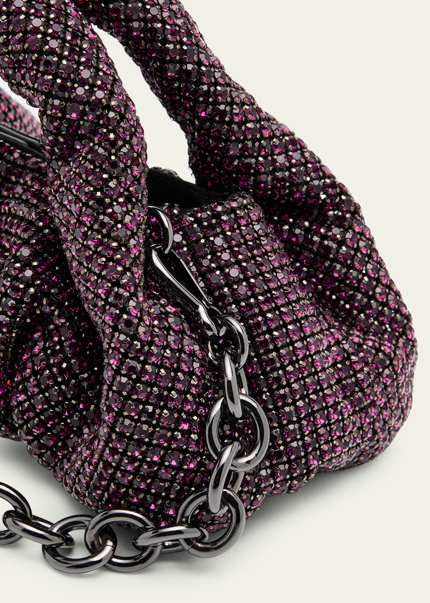 Stuart Weitzman The Moda Mini Shine Crystal Top-Handle Bag Image 6 of 6