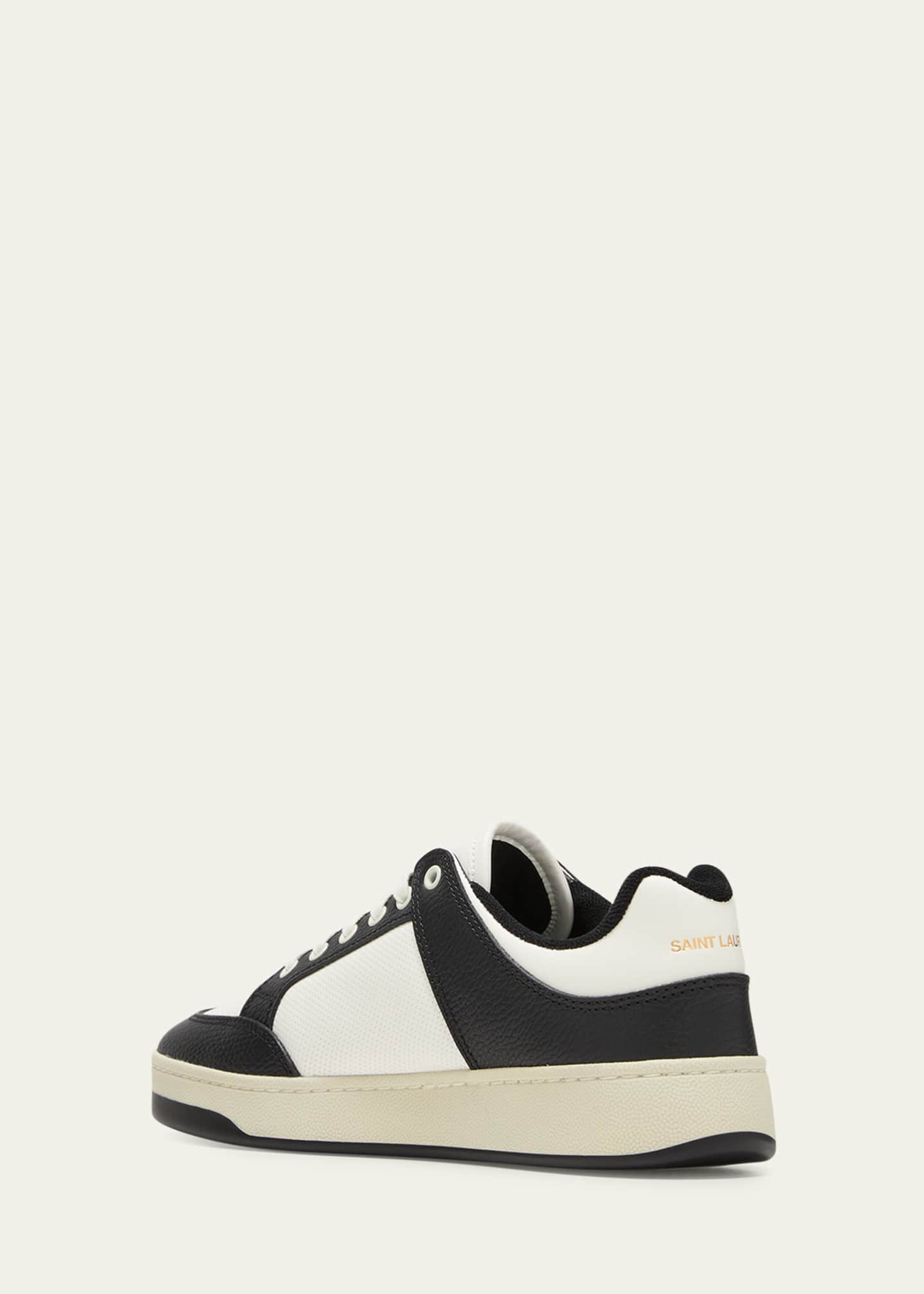 Men's SL/61 Leather Contrast-Trim Sneakers