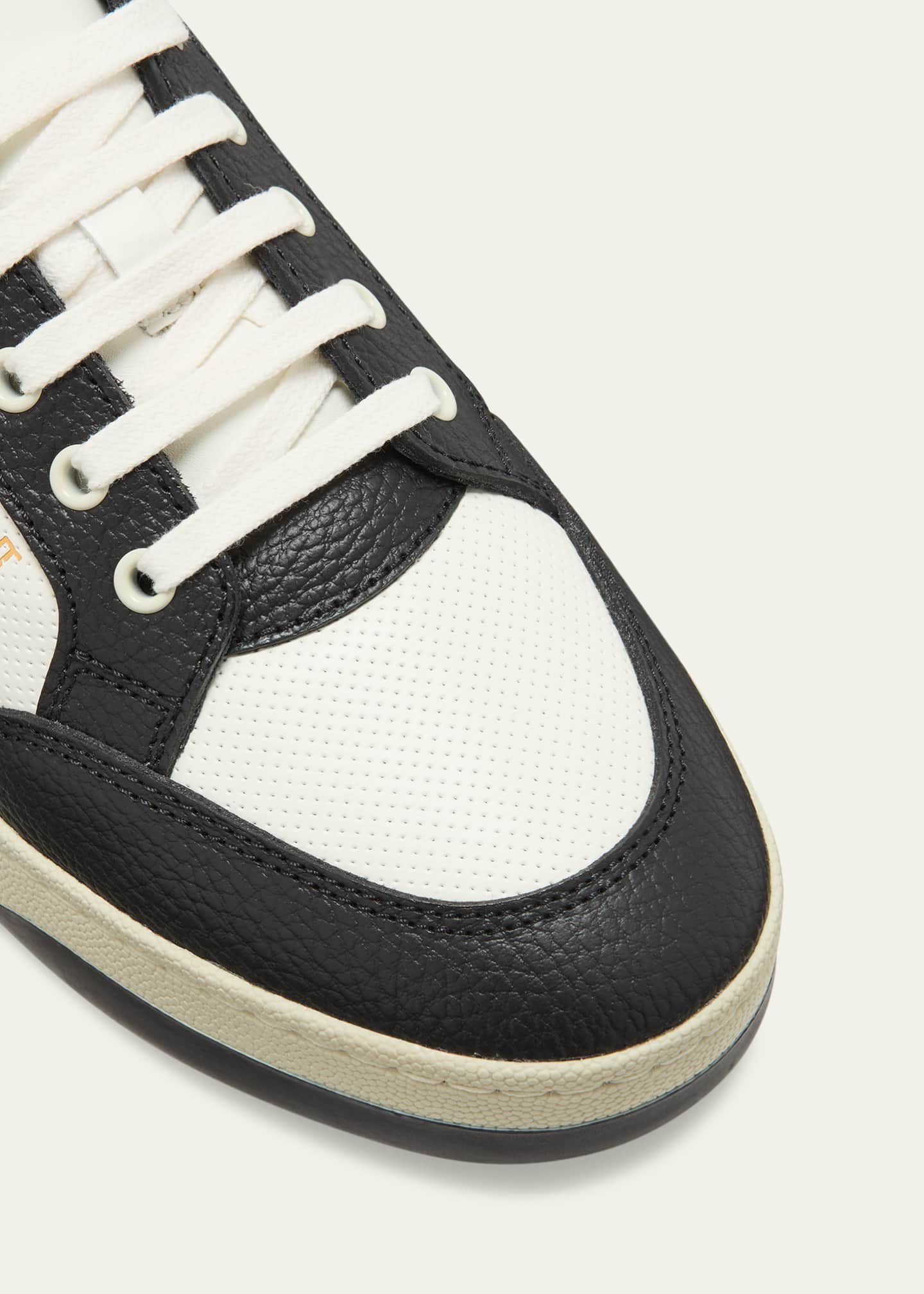 Men's SL/61 Leather Contrast-Trim Sneakers