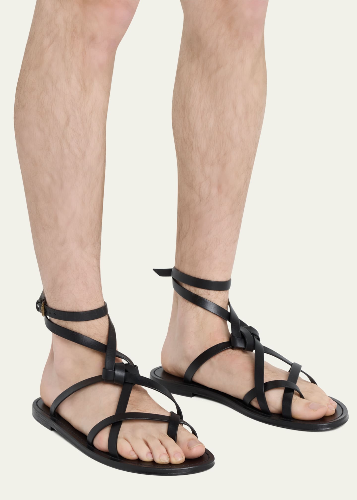 Saint Laurent Men's Santo Sandals - Bergdorf Goodman