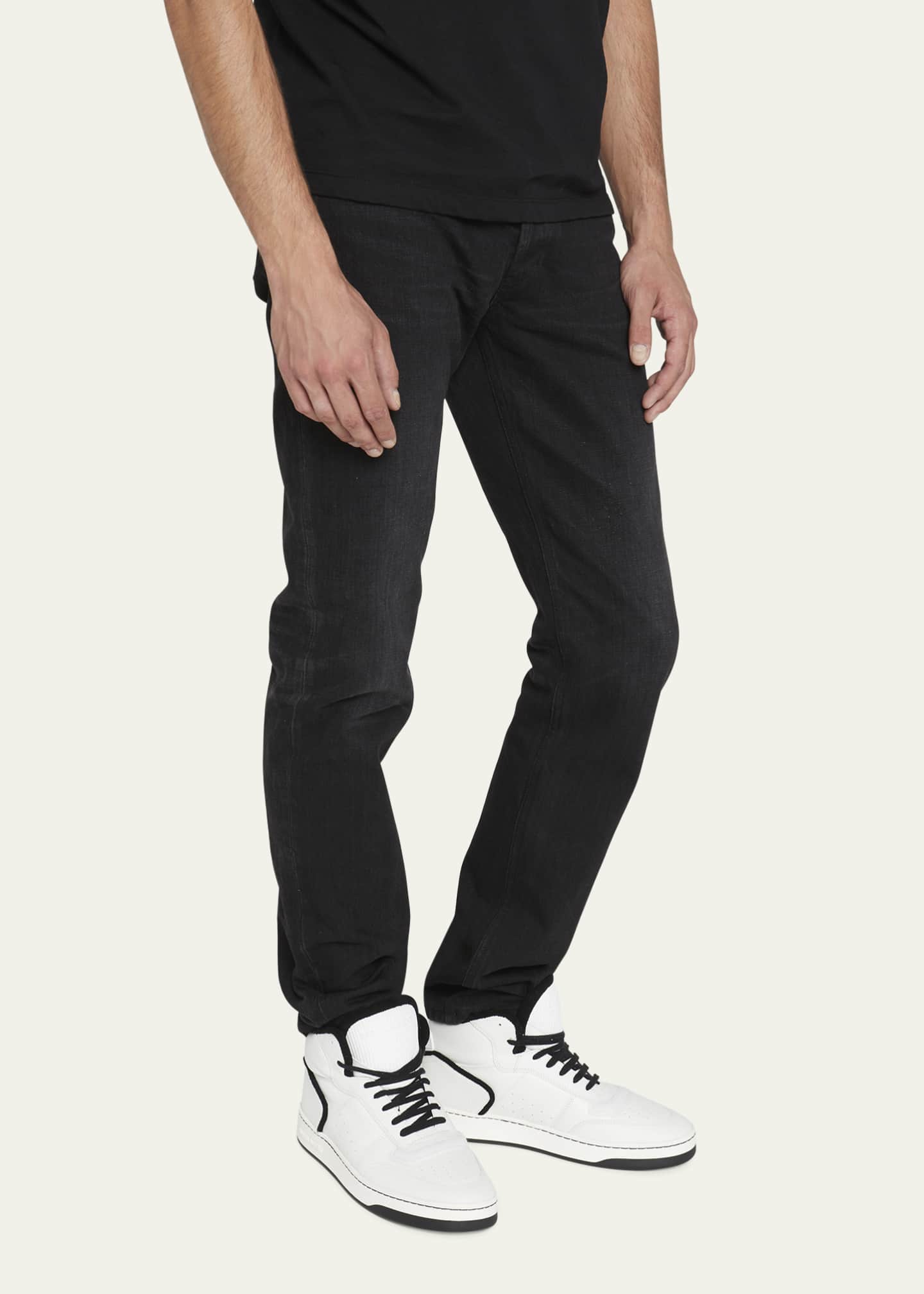 Saint laurent mid top sneakers cheap