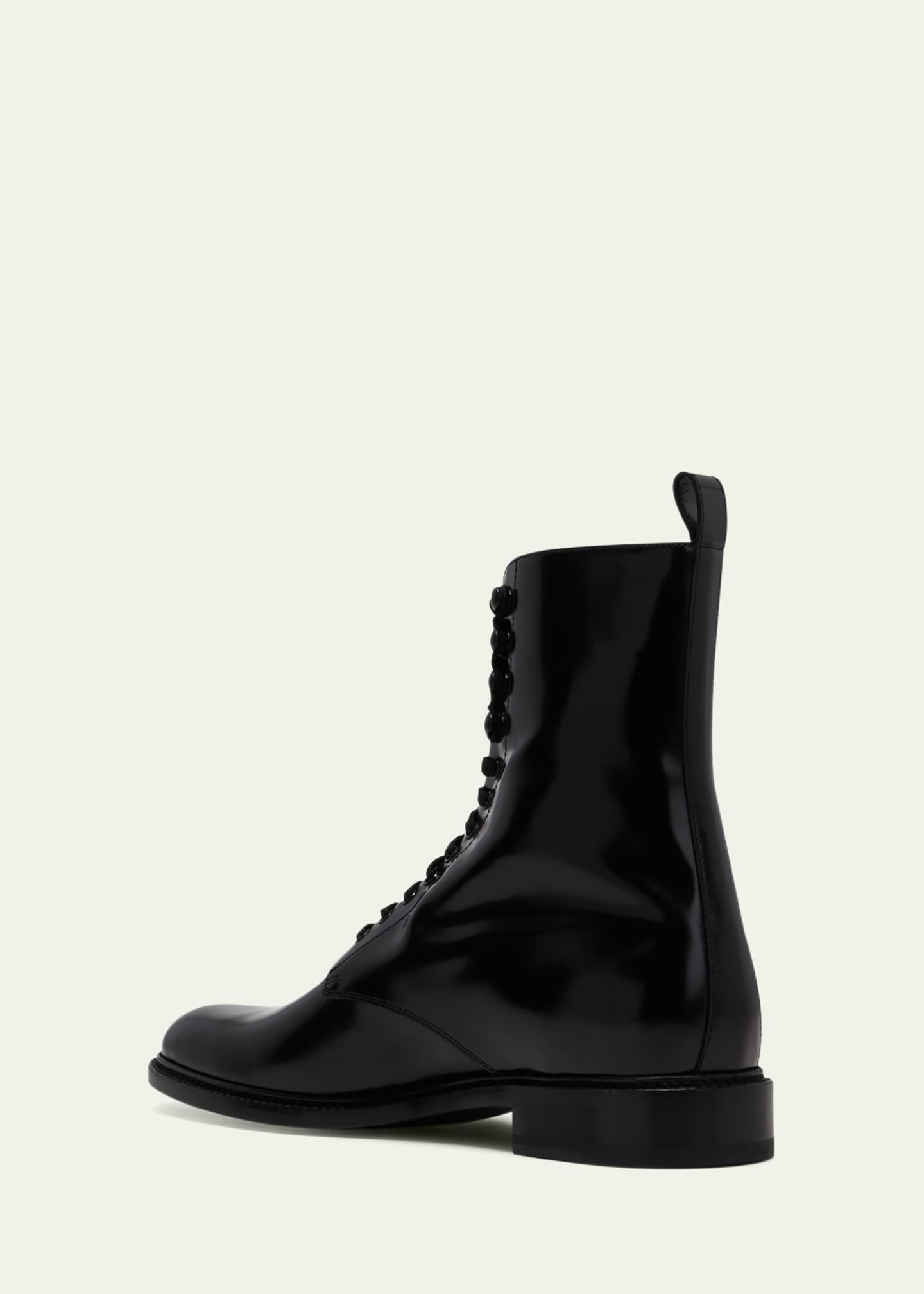 Saint laurent lace up boots best sale