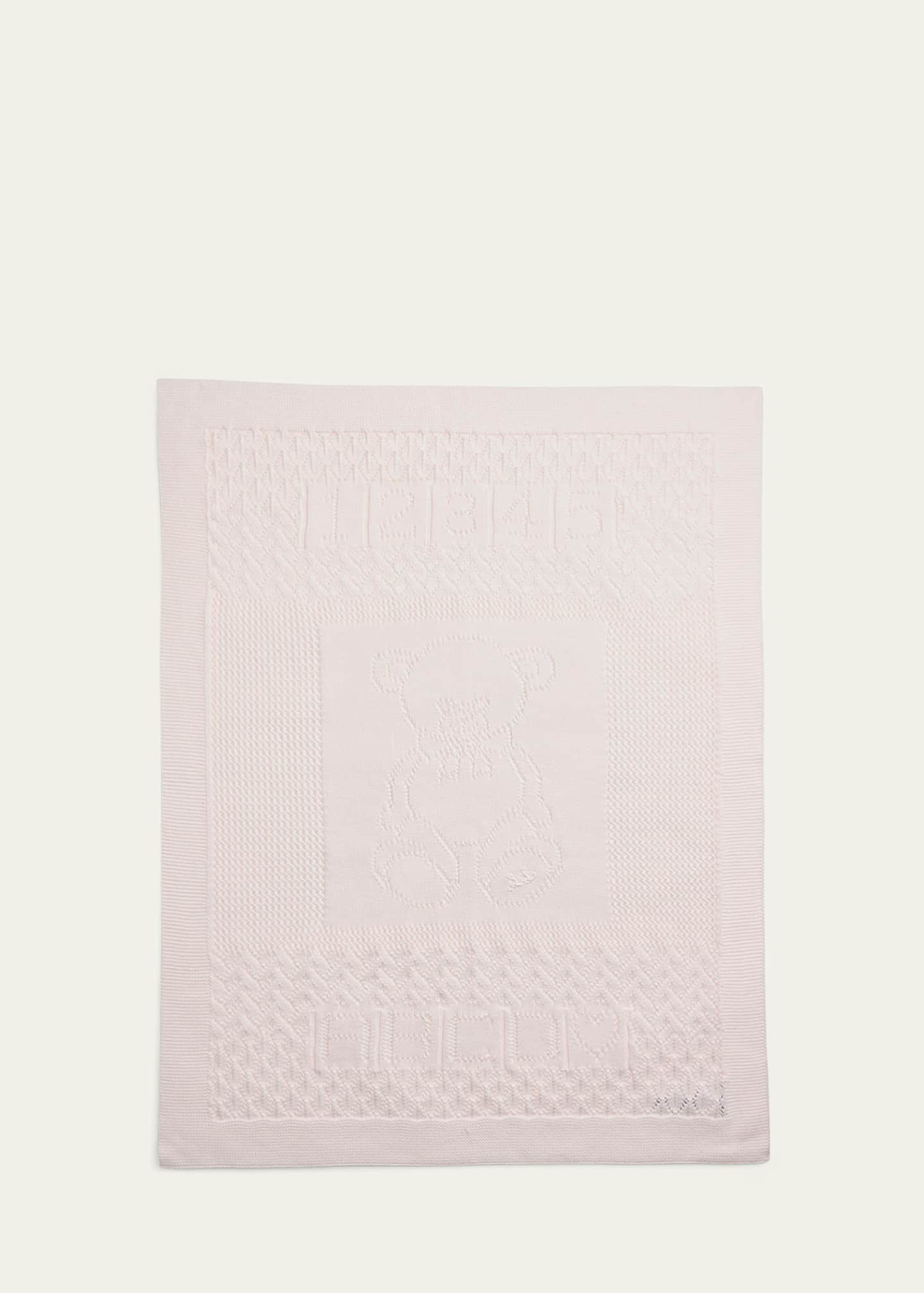 Ralph Lauren Childrenswear Girl s Pointelle Teddy Bear Blanket