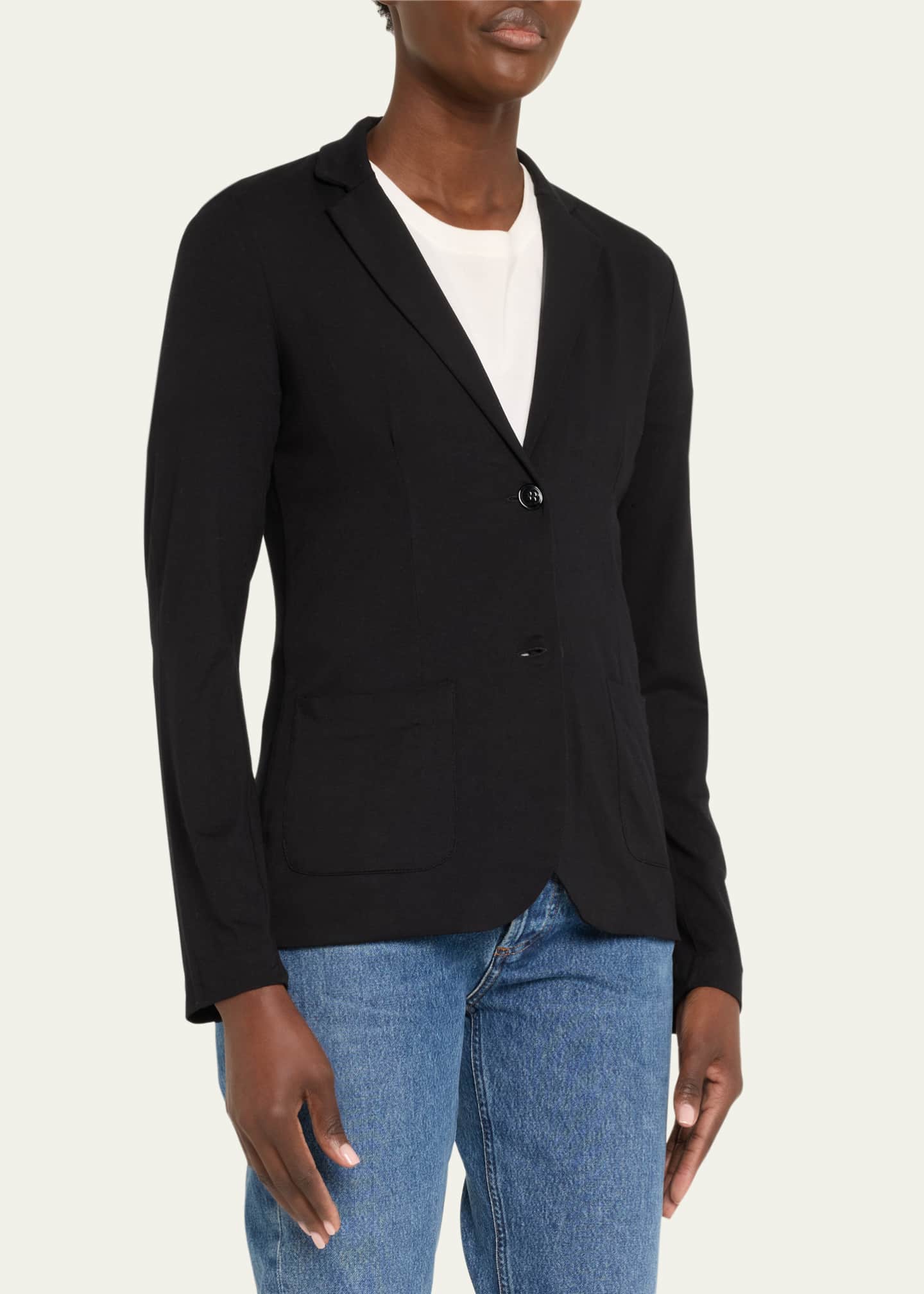 Majestic Filatures Soft Touch Two-Button Blazer Image 4 of 5