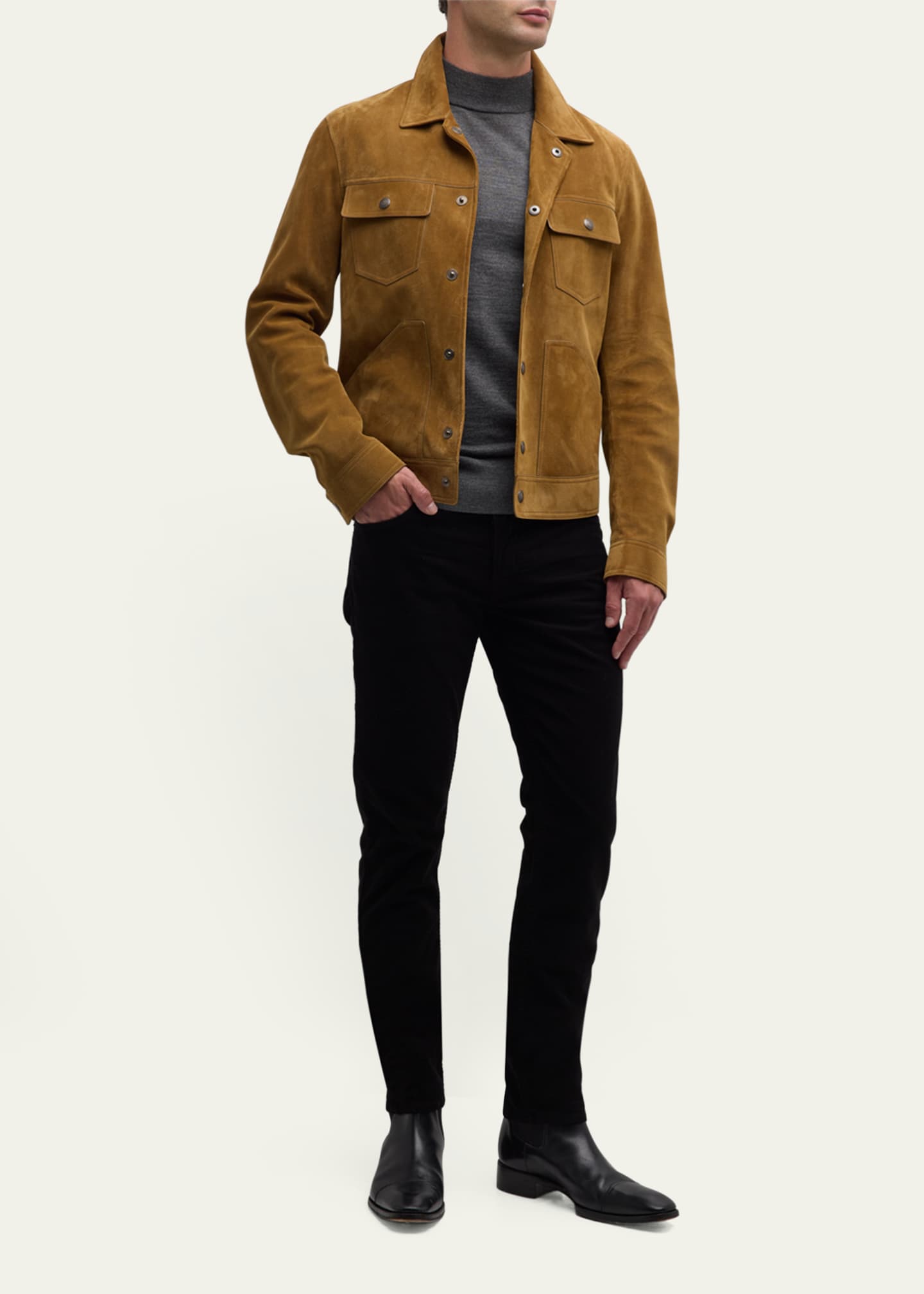 TOM FORD Men's Moleskin Slim-Fit Jeans Image 2 of 6