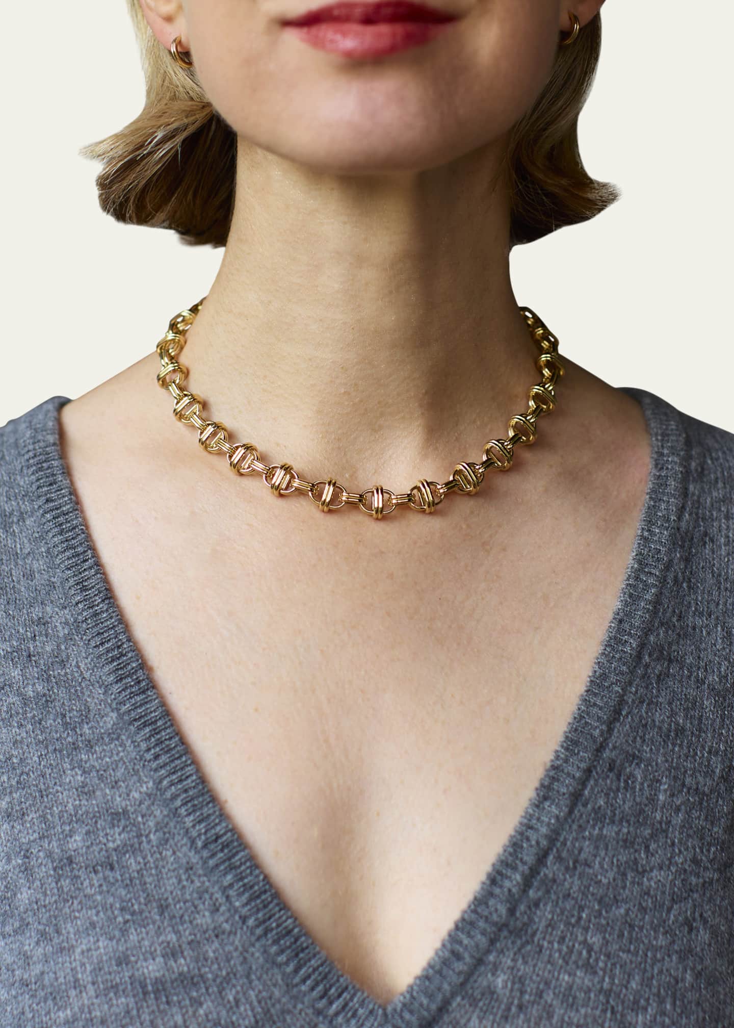 Large link gold chain necklace discount