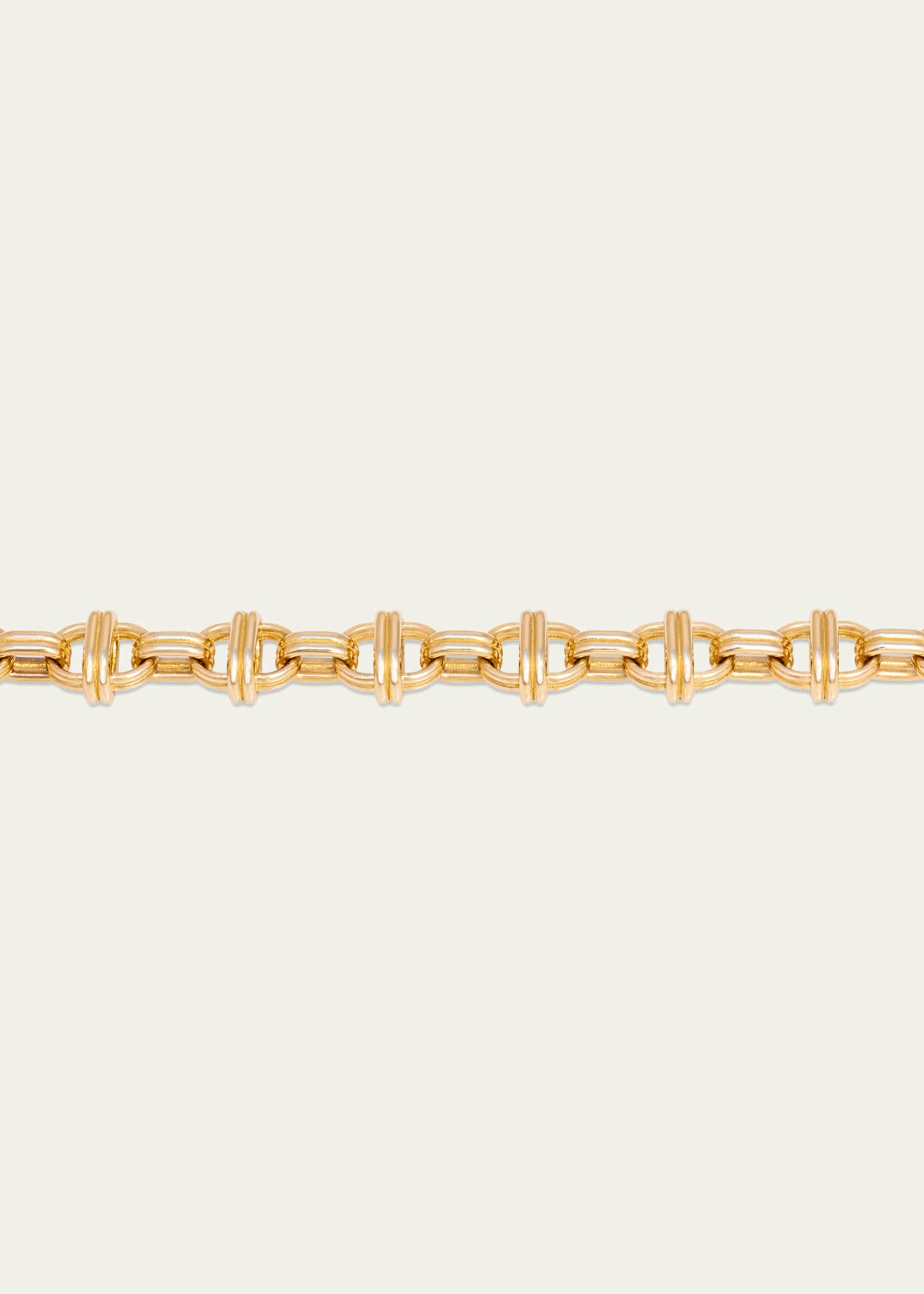 Sherman Field, 1967 Large Link Oval Chain Necklace in 18K Yellow Gold, 16"L Image 3 of 3