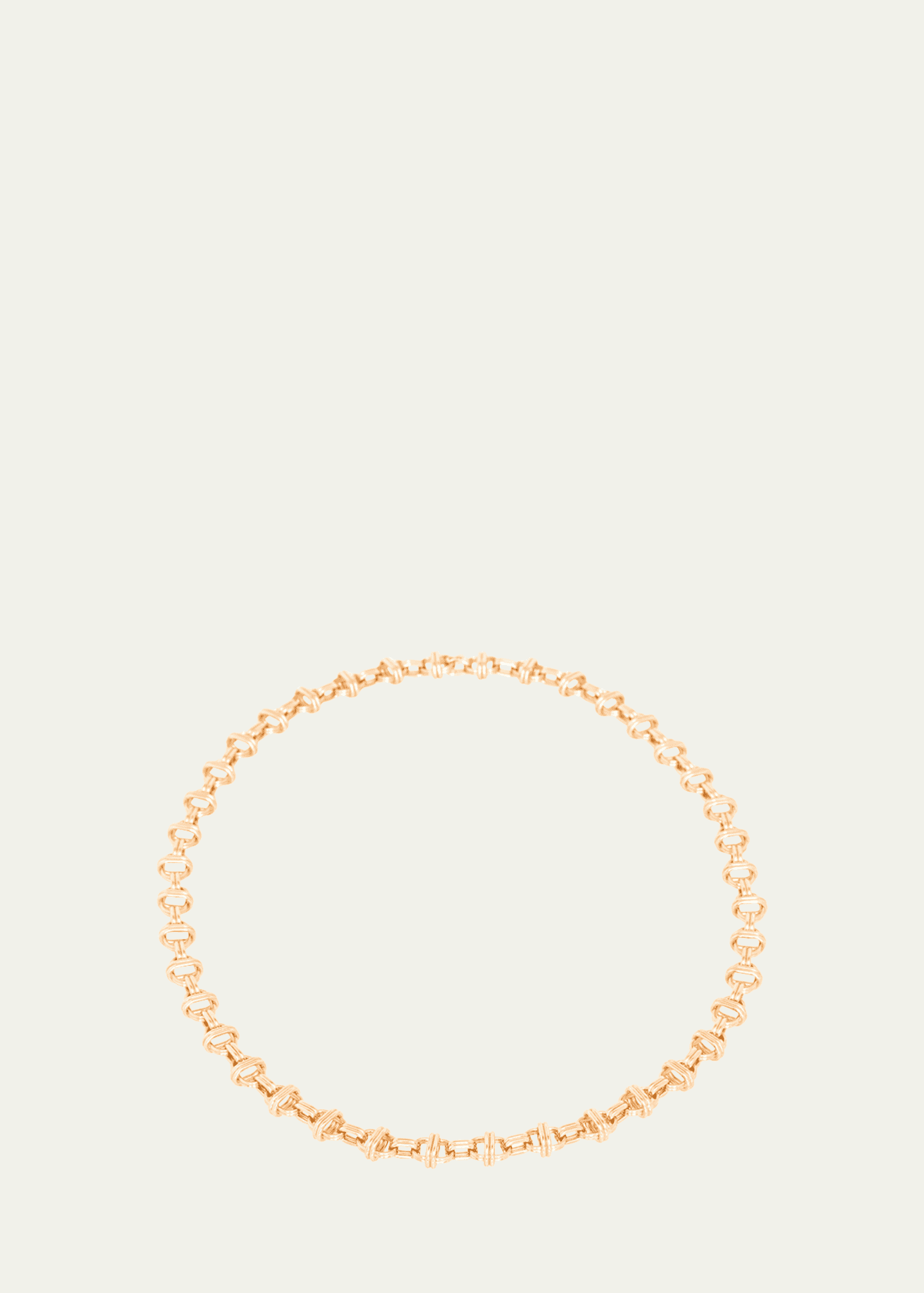 Sherman Field, 1967 Large Link Oval Chain Necklace in 18K Yellow Gold, 16"L Image 1 of 3