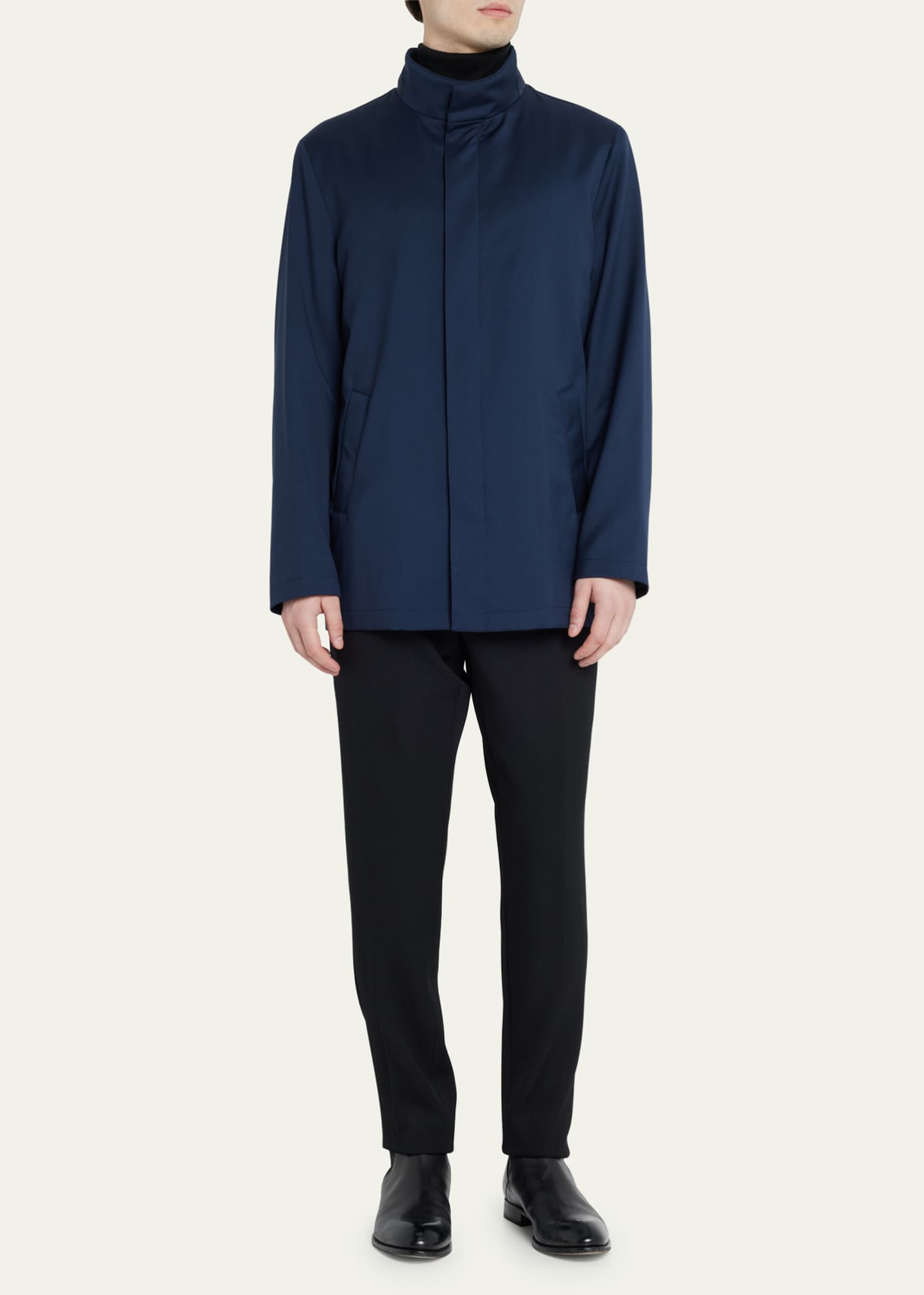 Mandelli Men's Wool Car Coat Bergdorf Goodman