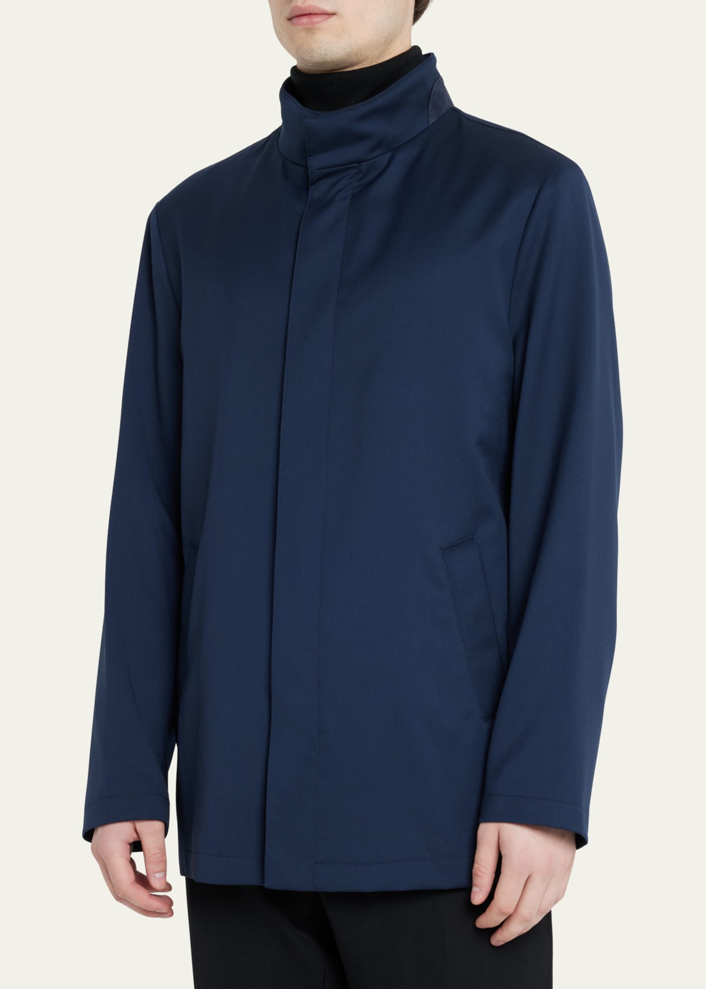 Mandelli Men's Wool Car Coat Bergdorf Goodman