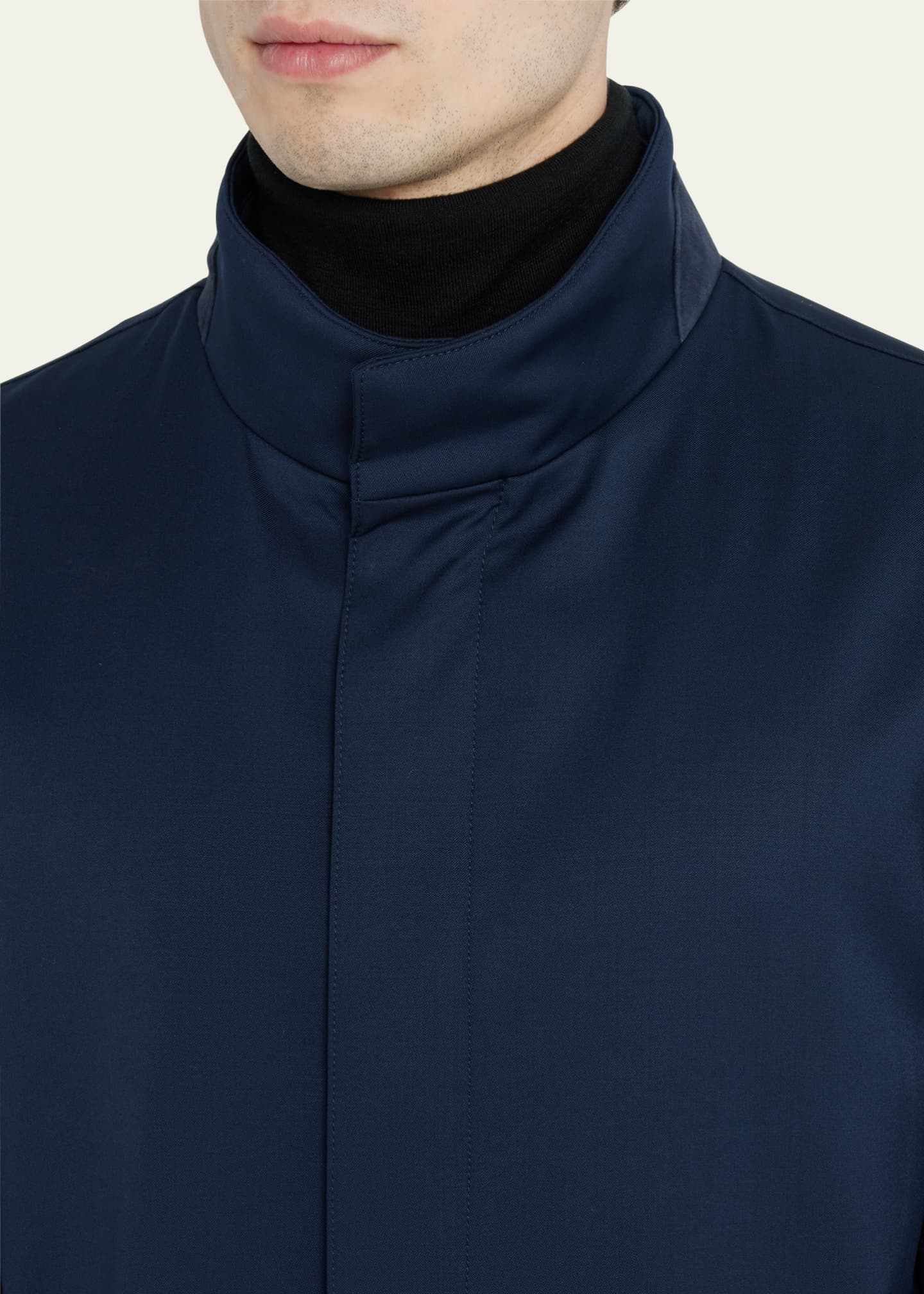 Mandelli Men's Wool Car Coat Bergdorf Goodman