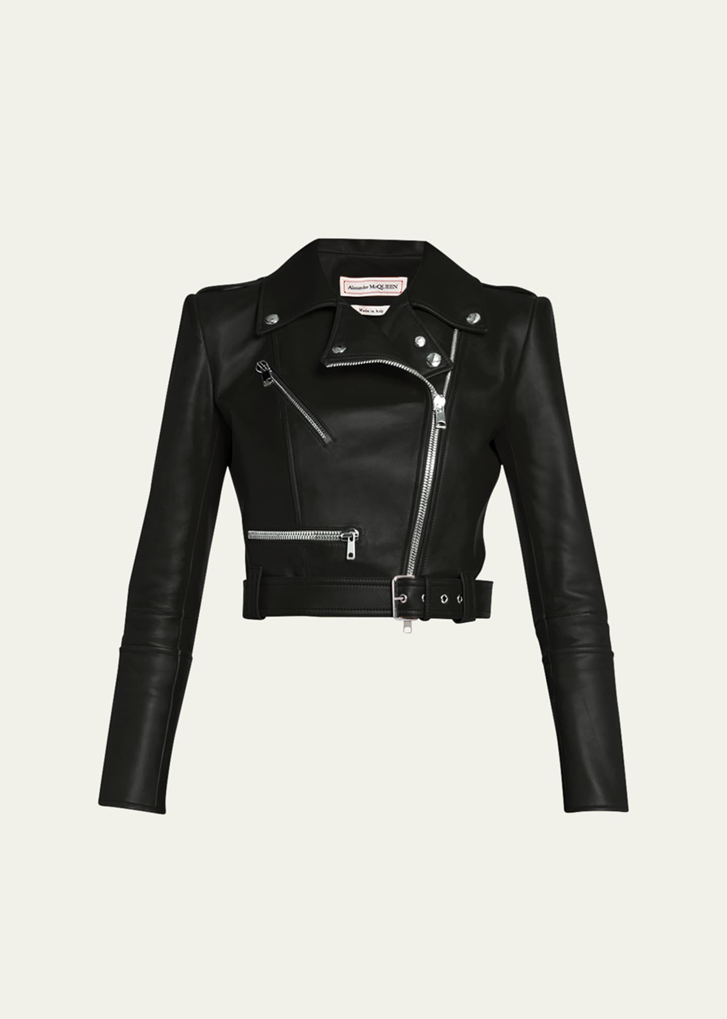 Alexander mcqueen leather jacket shop
