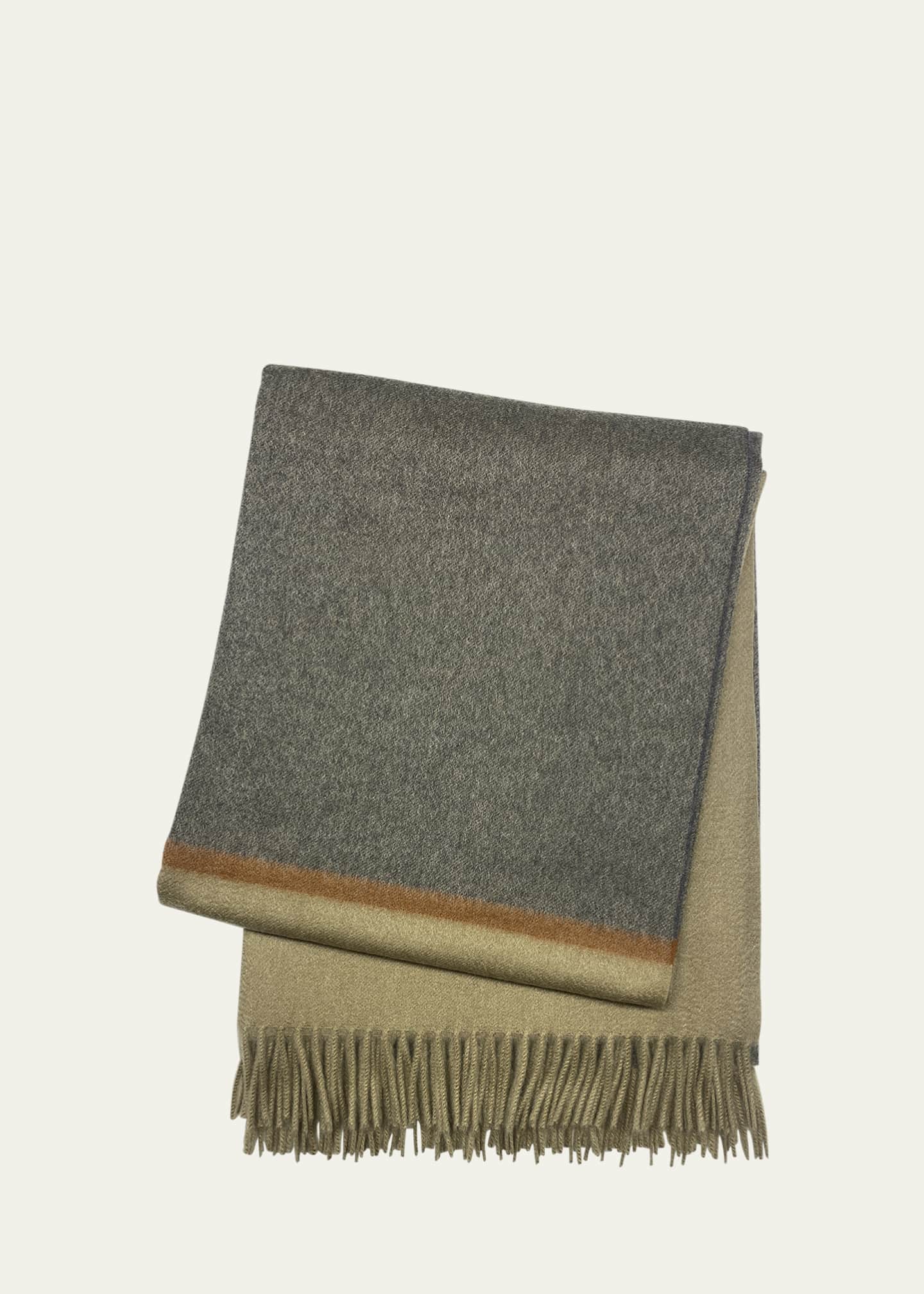 Enzo Degli Angiuoni Color-Block Throw Blanket