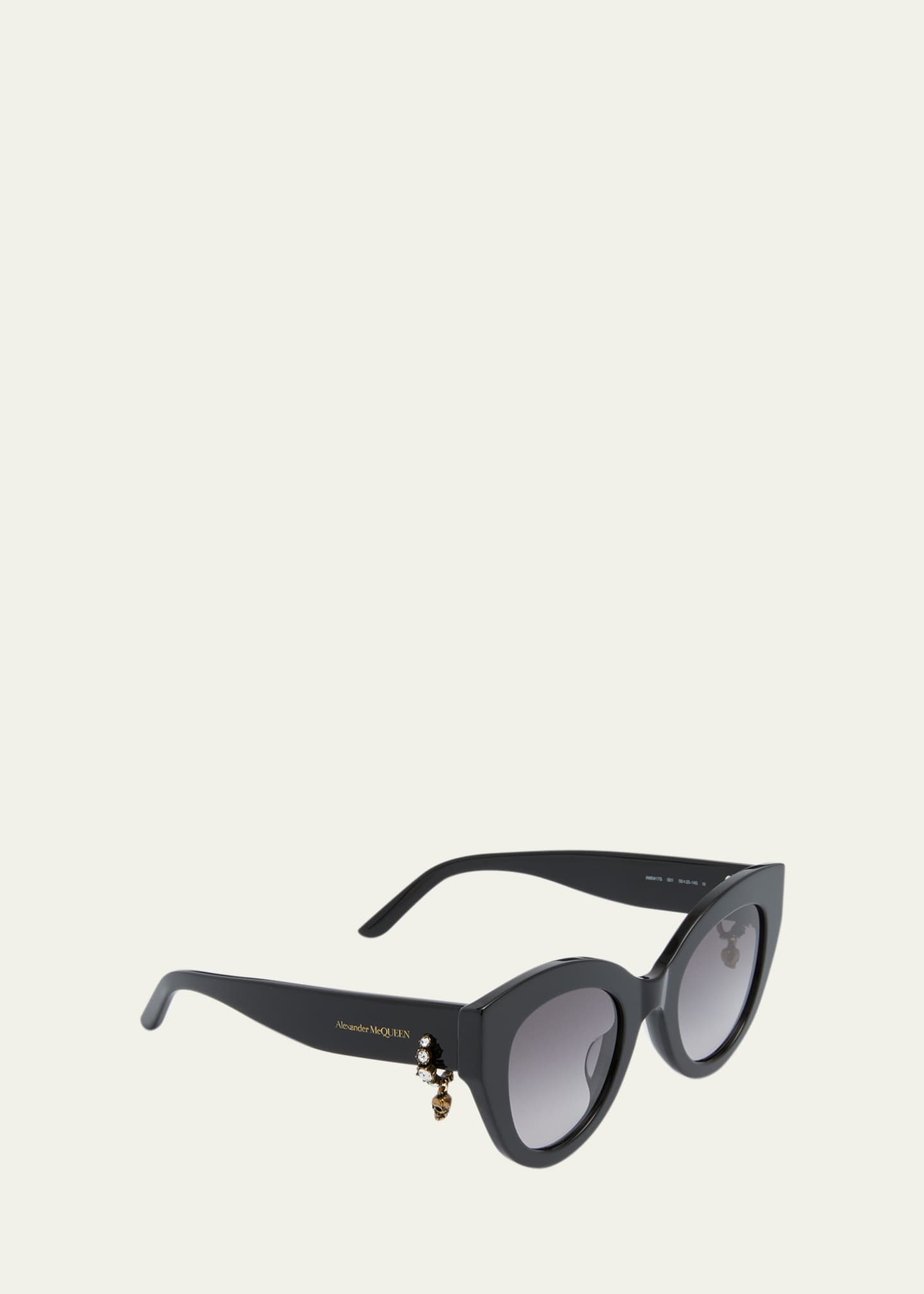Alexander mcqueen round acetate sunglasses top