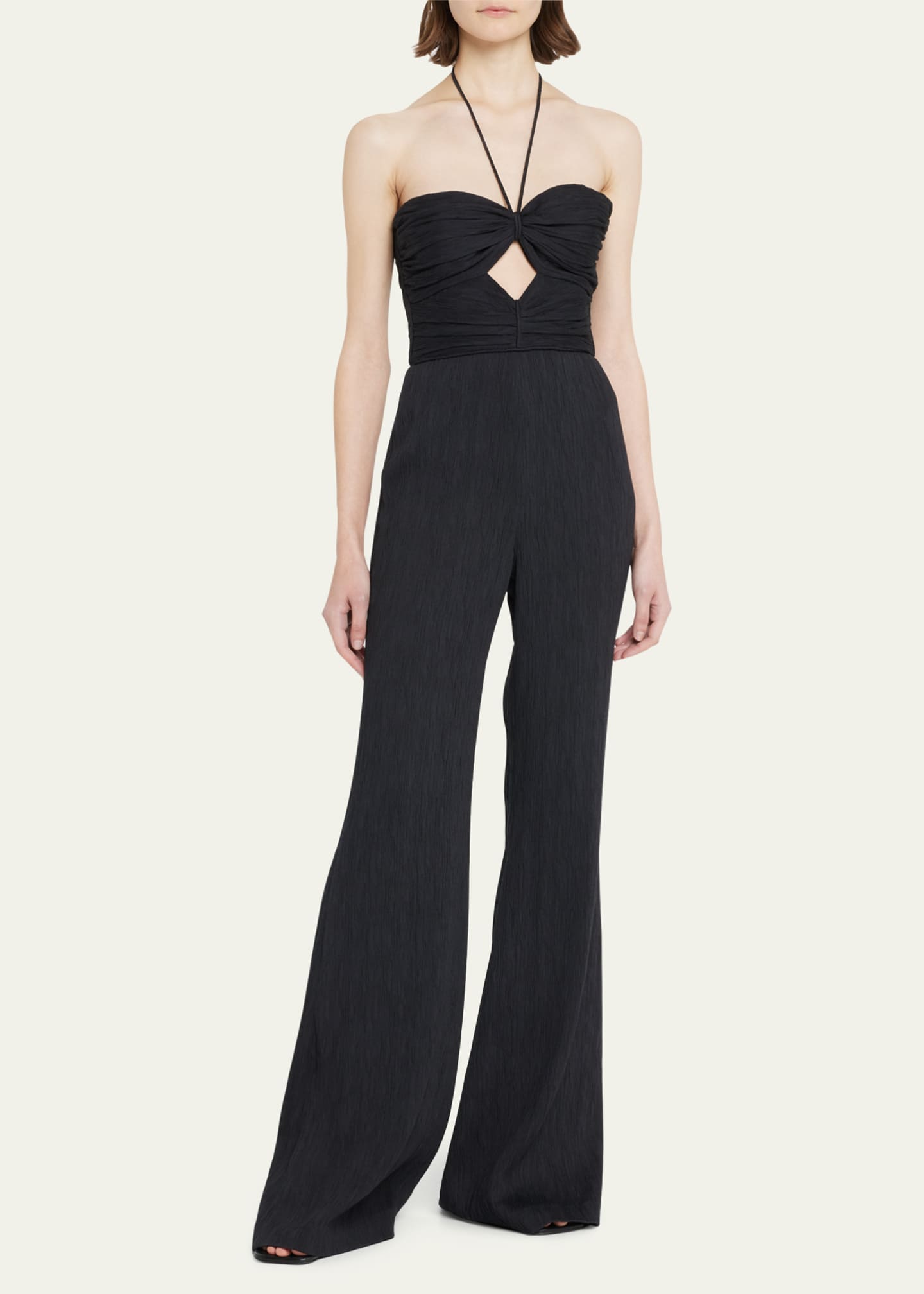 Alexis Jada Keyhole Halter Wide-Leg Jumpsuit - Bergdorf Goodman