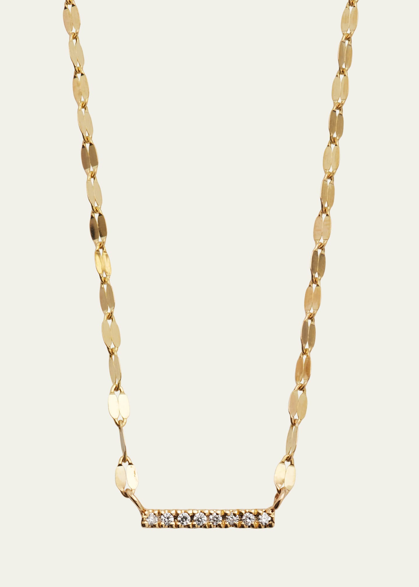 Mini diamond bar necklace