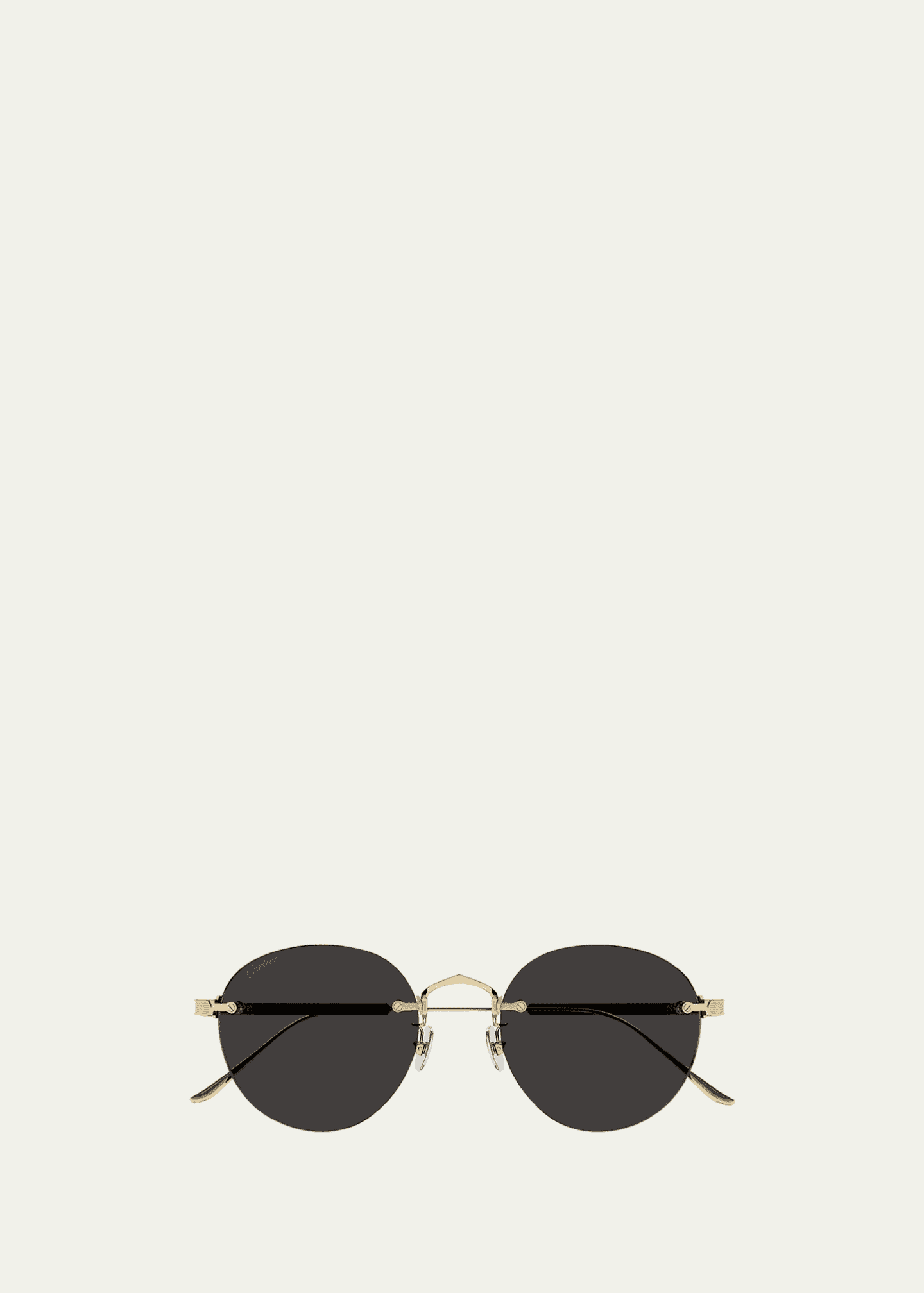 Rimless round metal sunglasses | Fendi Eyewear