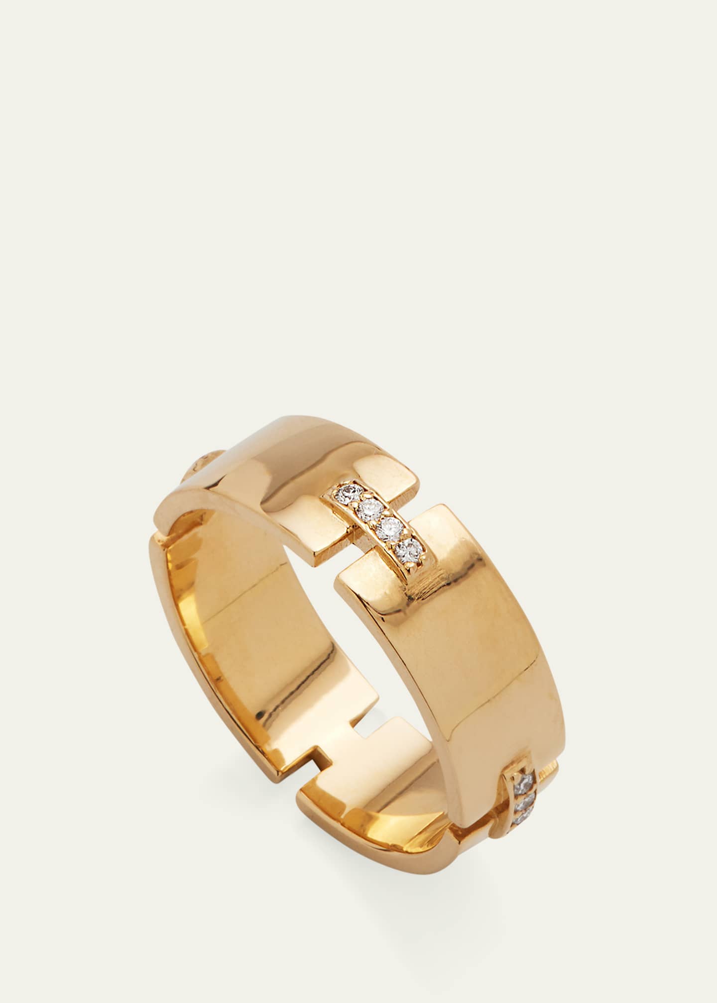 Lana 14K Flawless Tag Link Vanity Ring with Diamonds Image 3 of 4