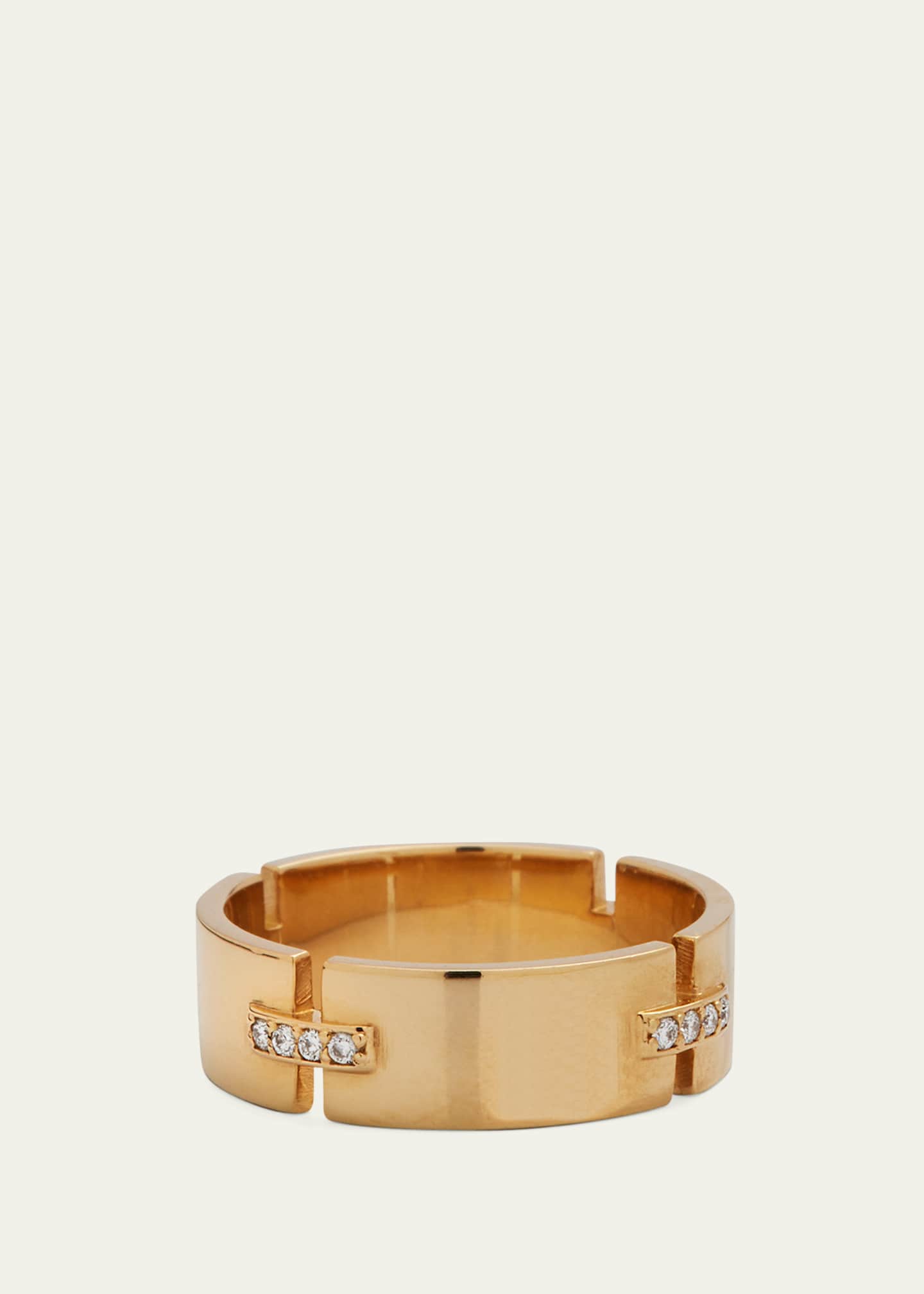 Lana 14K Flawless Tag Link Vanity Ring with Diamonds Image 4 of 4