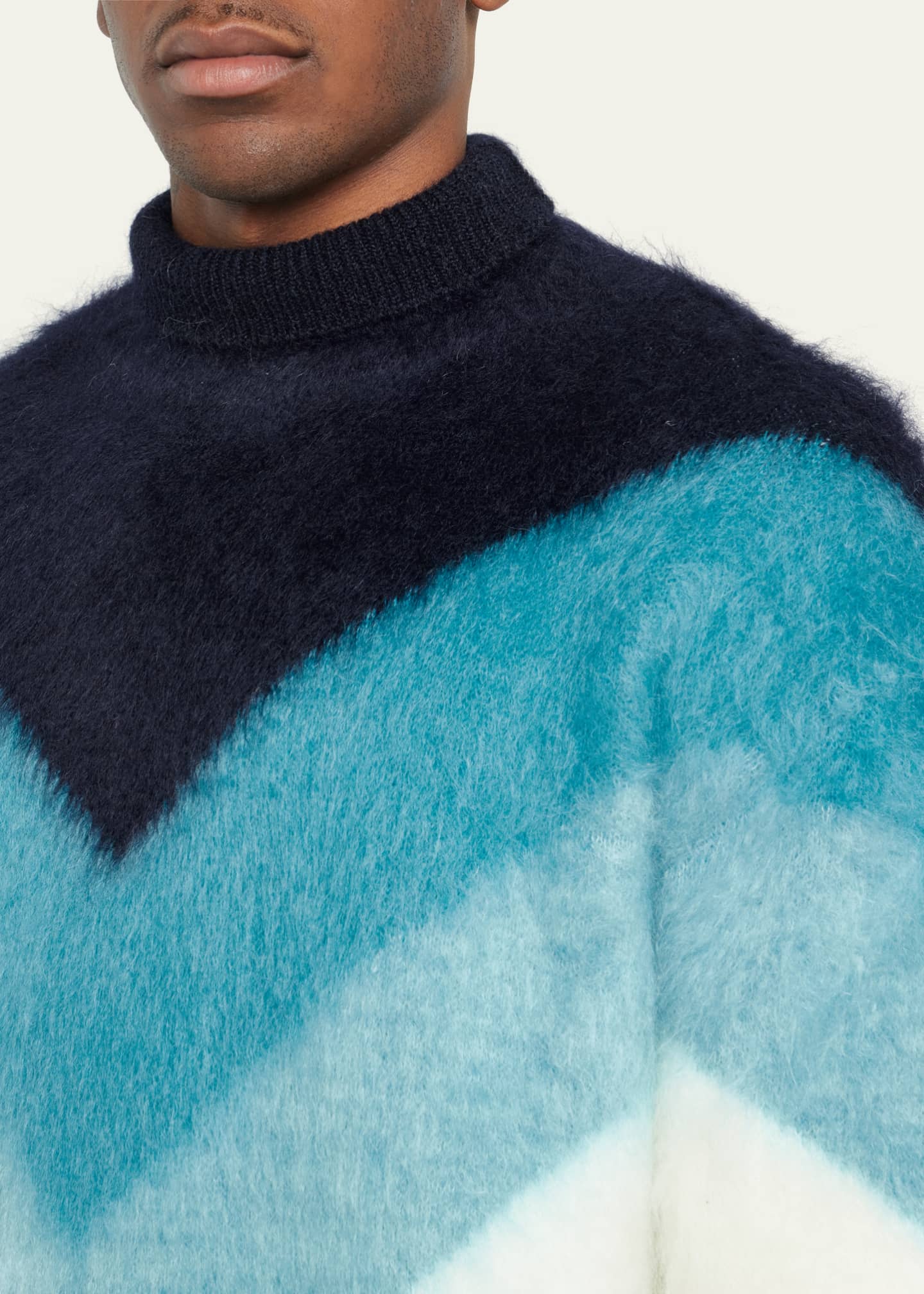 Bottega Veneta Men's Degrade Mohair Turtleneck Sweater - Bergdorf