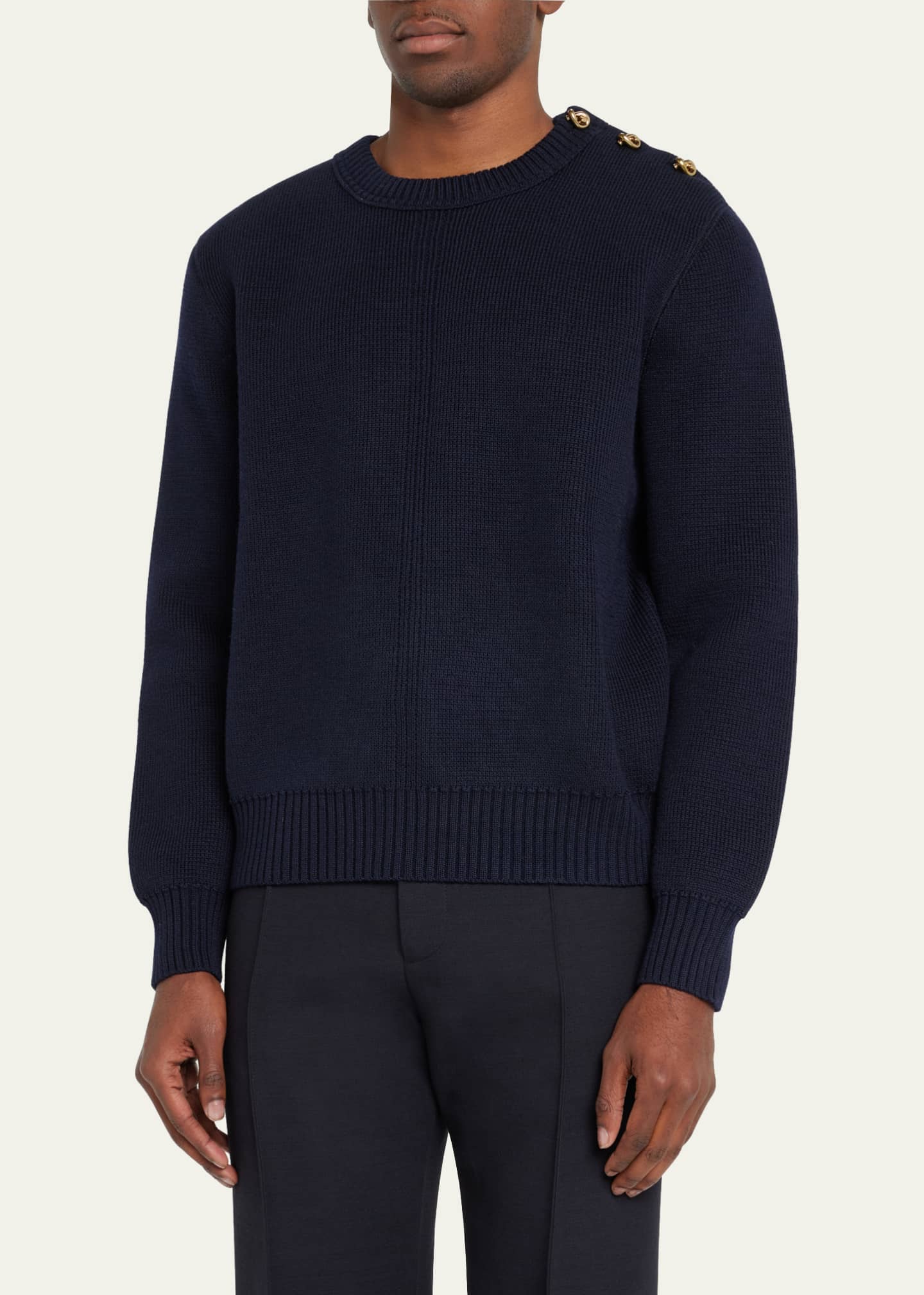 Shoulder button cheap sweater mens
