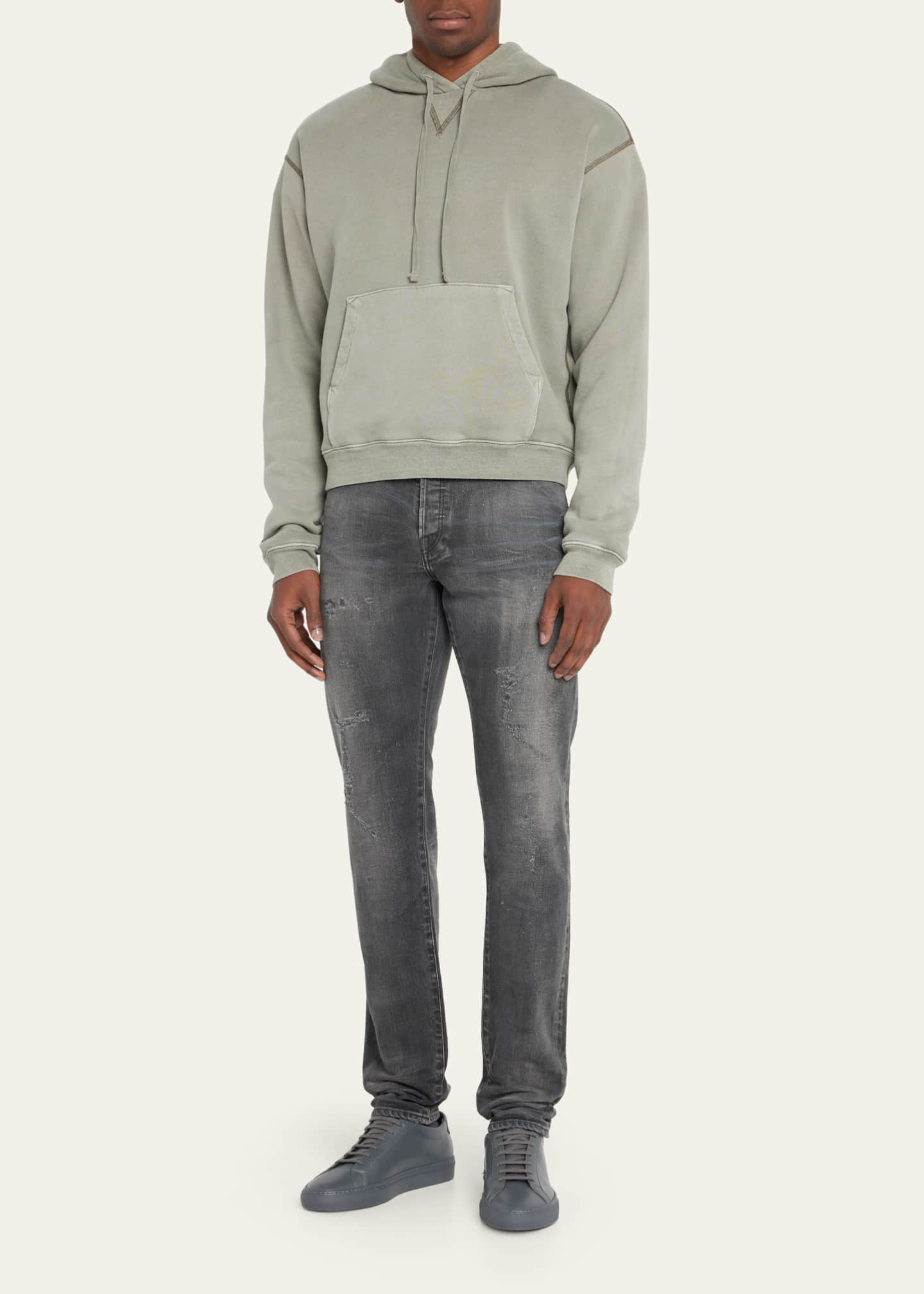 John Elliott Men's Thermal Lined Hoodie Bergdorf Goodman
