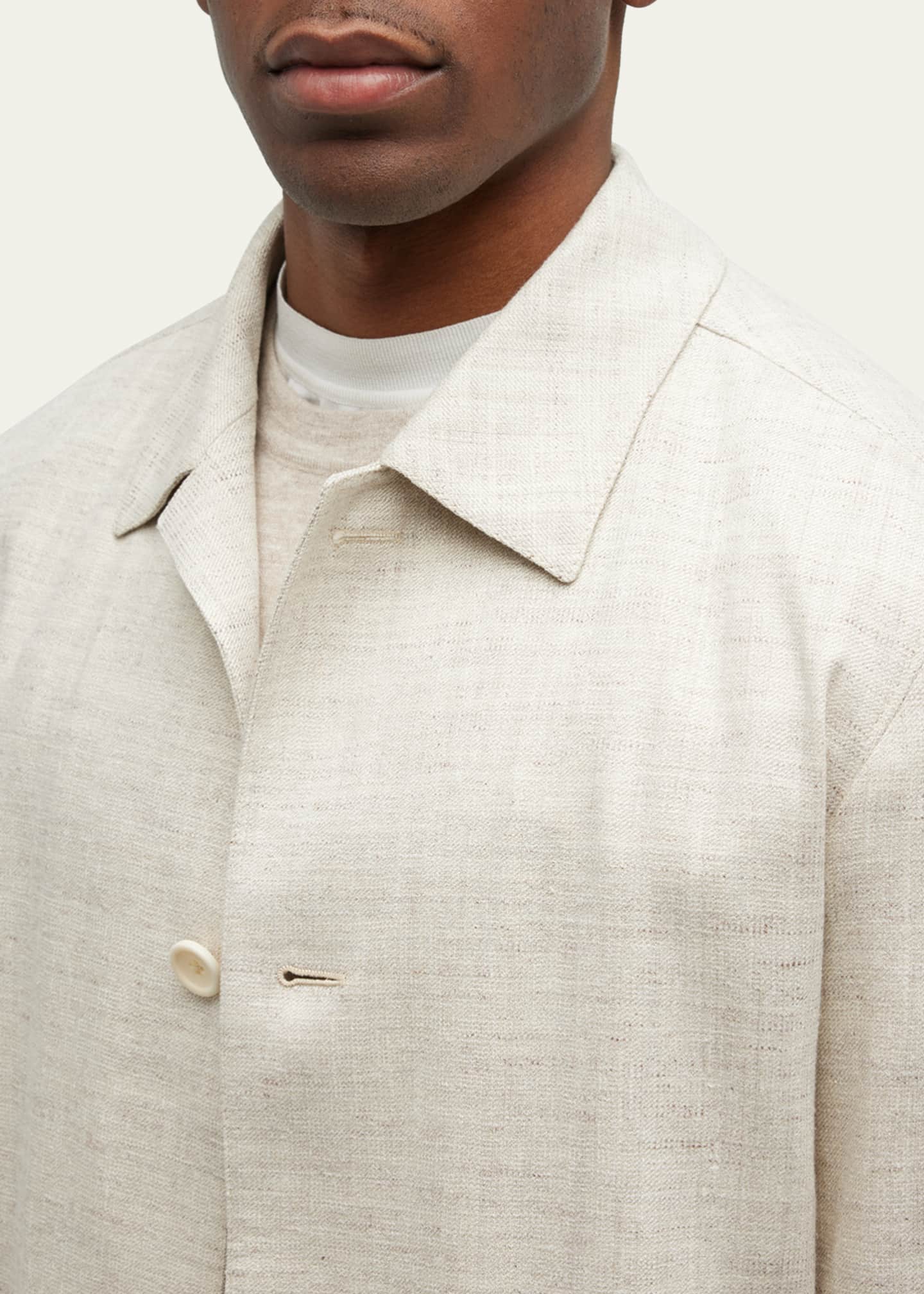 ZEGNA Men s Linen Blend Chore Jacket Bergdorf Goodman