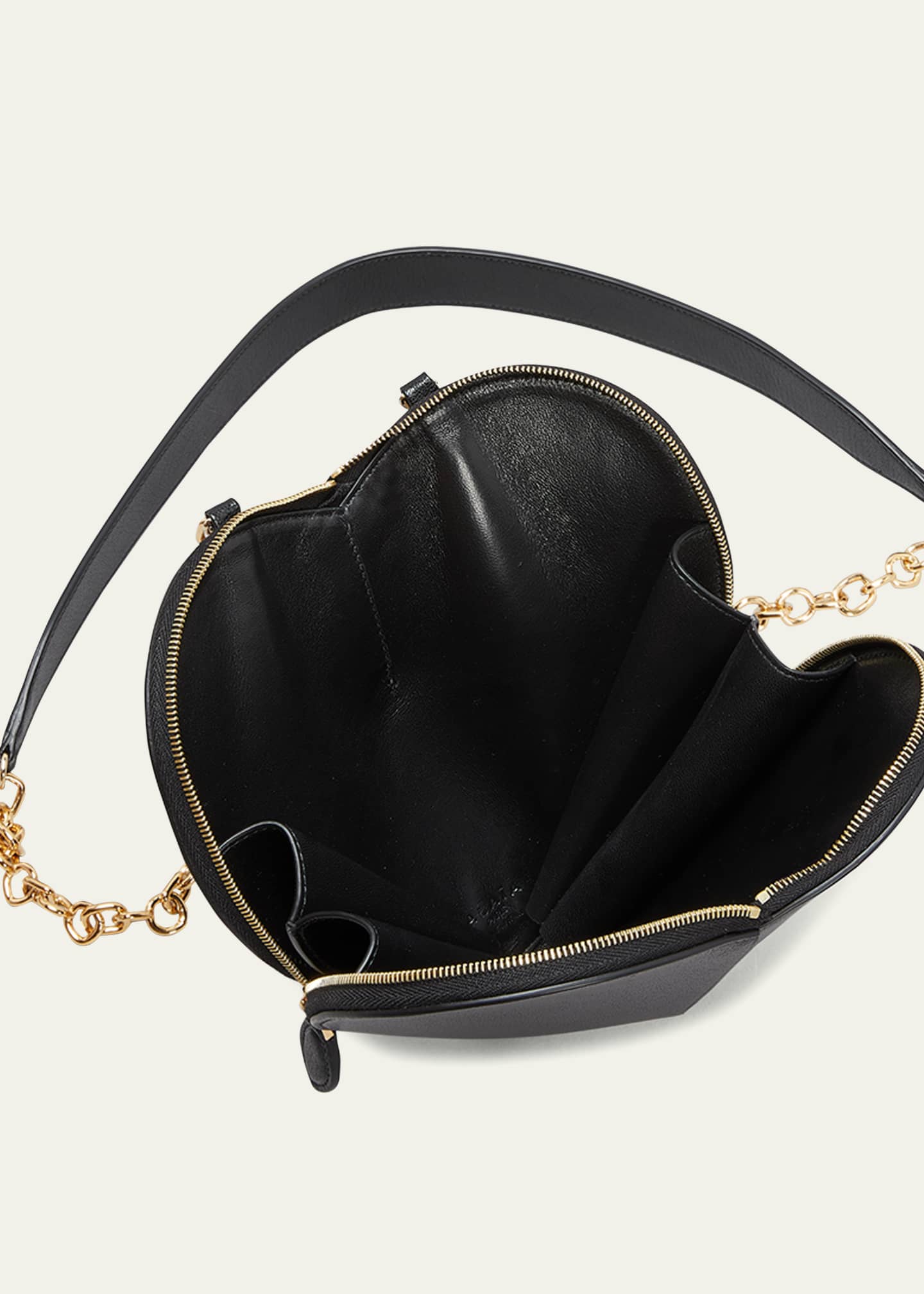 Shop Alaïa Heart Leather Shoulder Bag