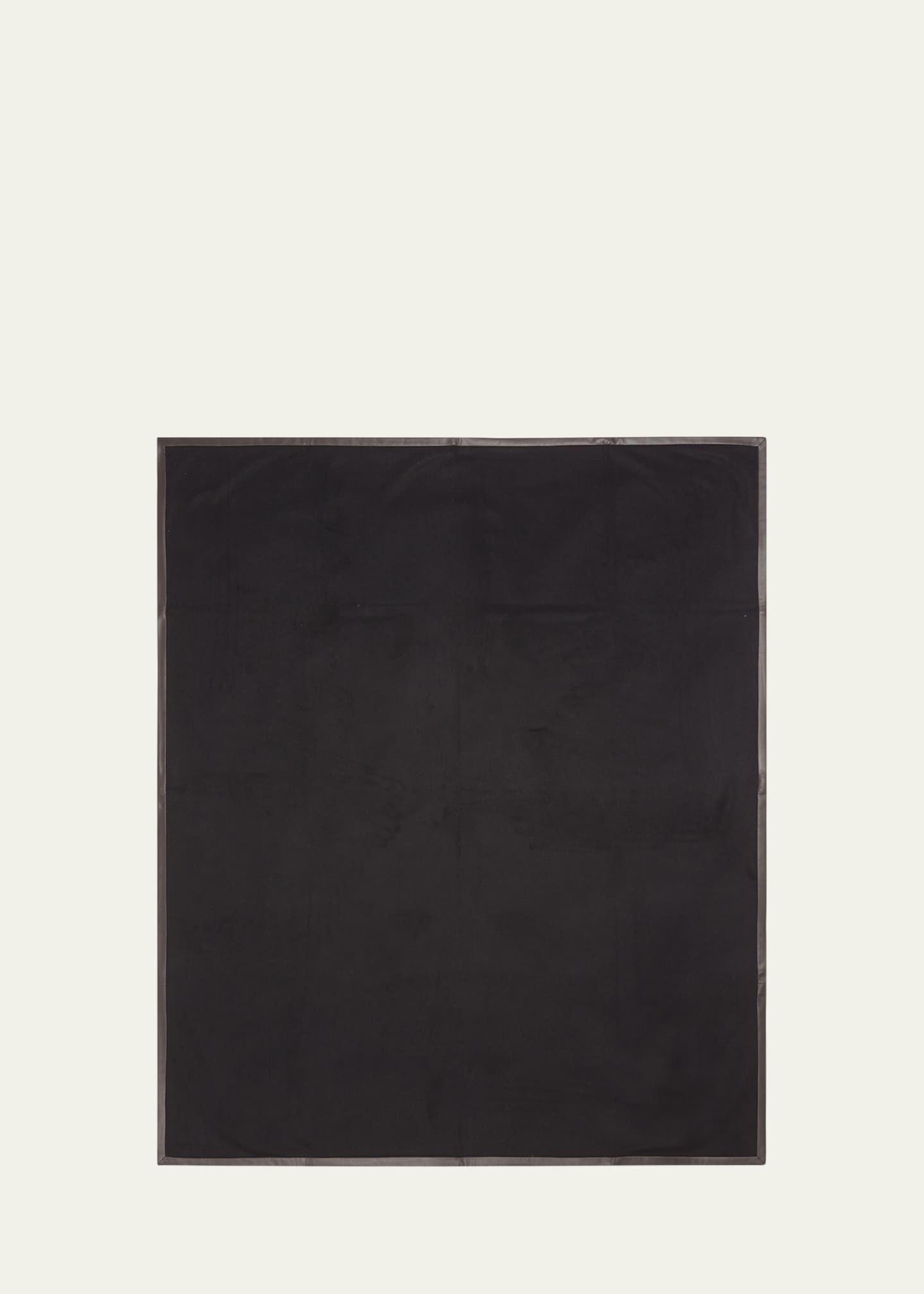 Alonpi Salon Leather Trimmed Cashmere Throw Blanket Image 2 of 3