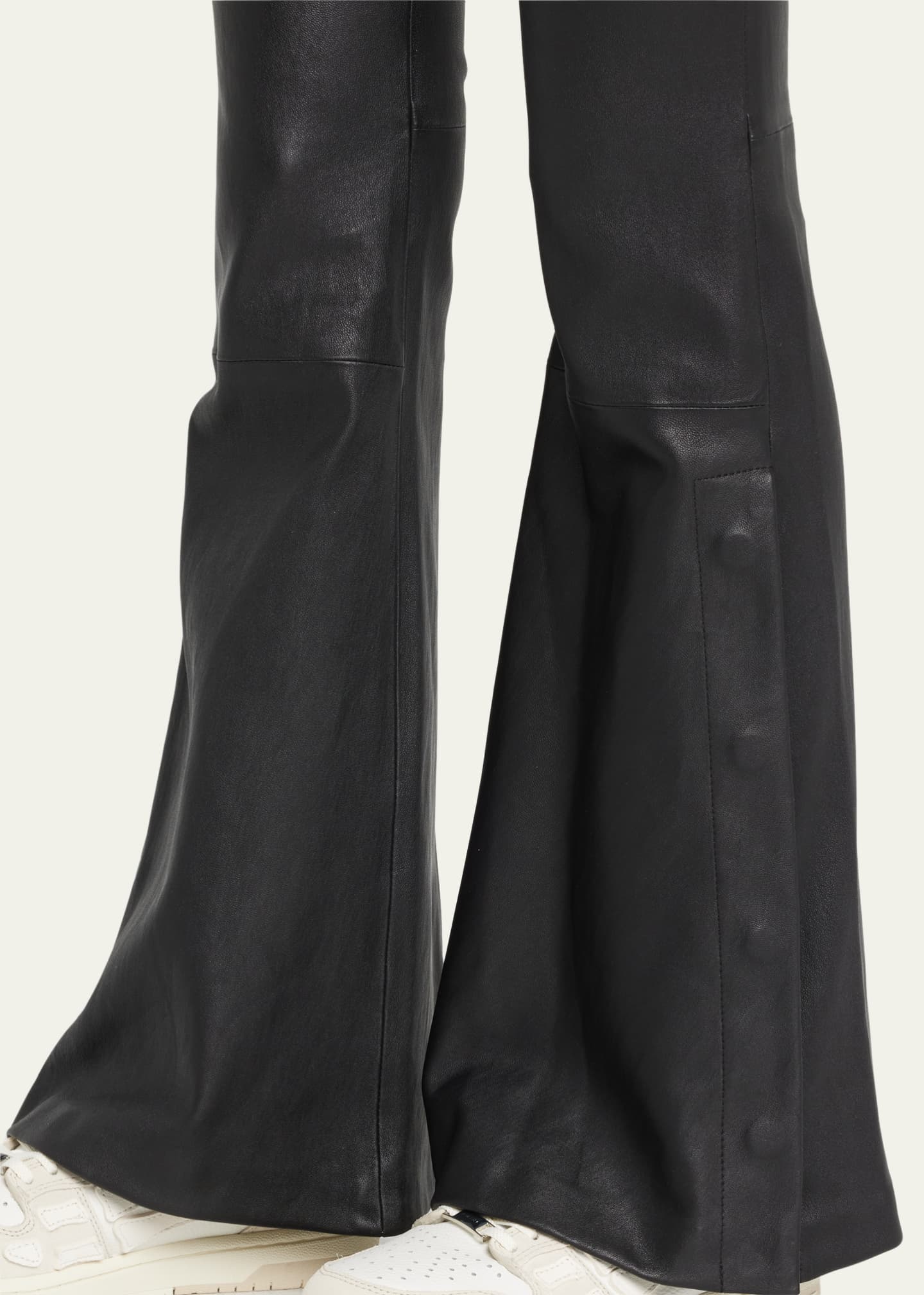 Amiri Flare Leather Leggings - Bergdorf Goodman