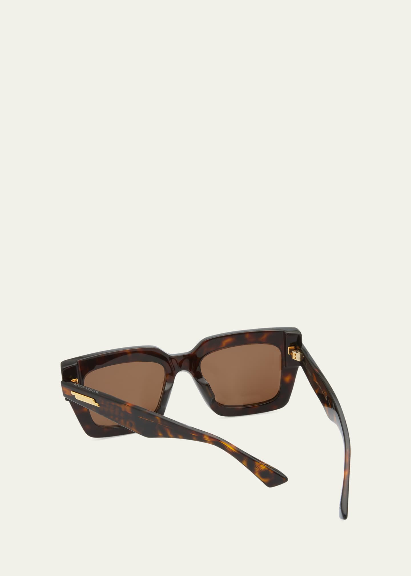 Bottega Veneta Raised Logo Acetate Cat-Eye Sunglasses
