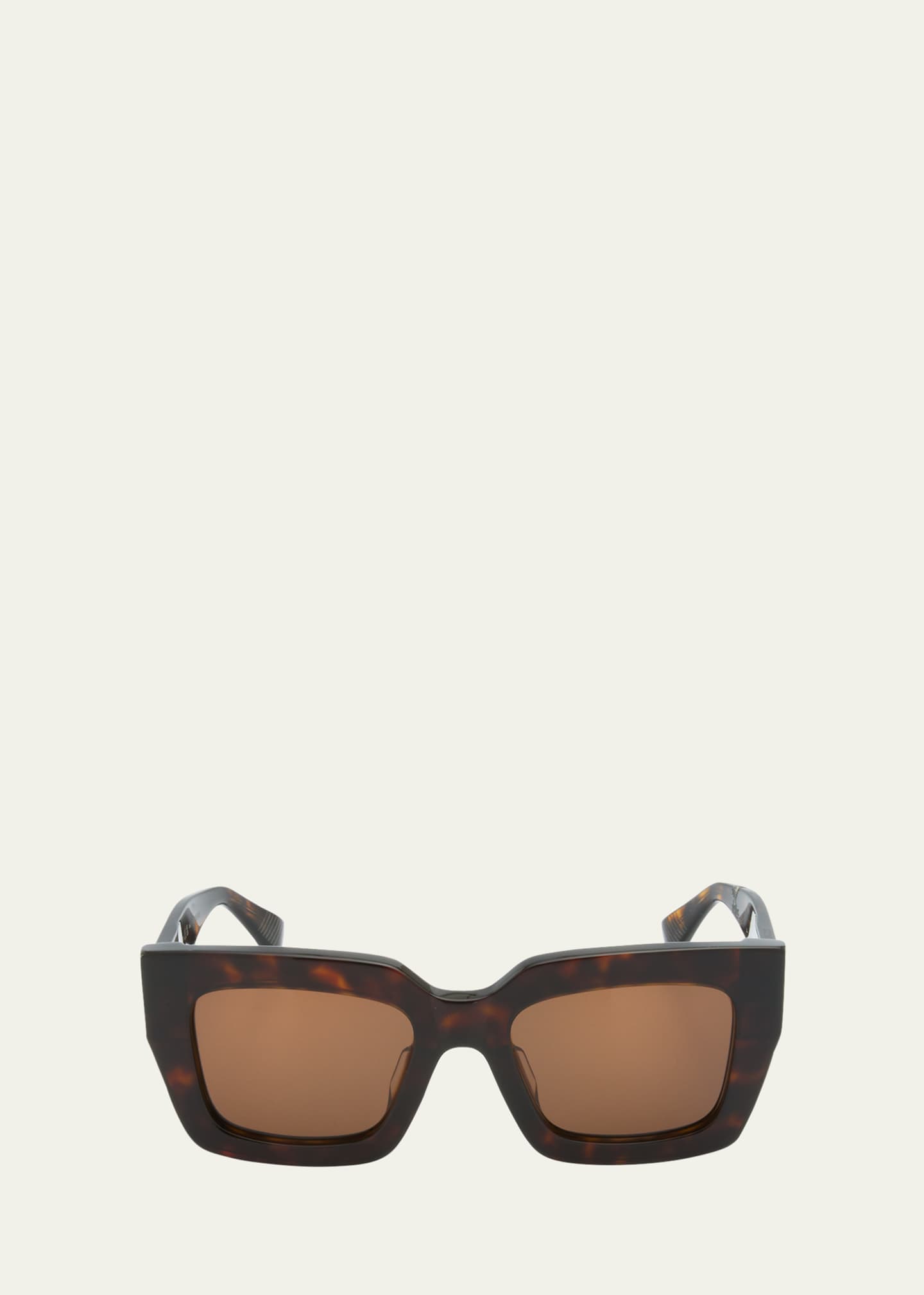 Bottega Veneta Raised Logo Acetate Cat-Eye Sunglasses