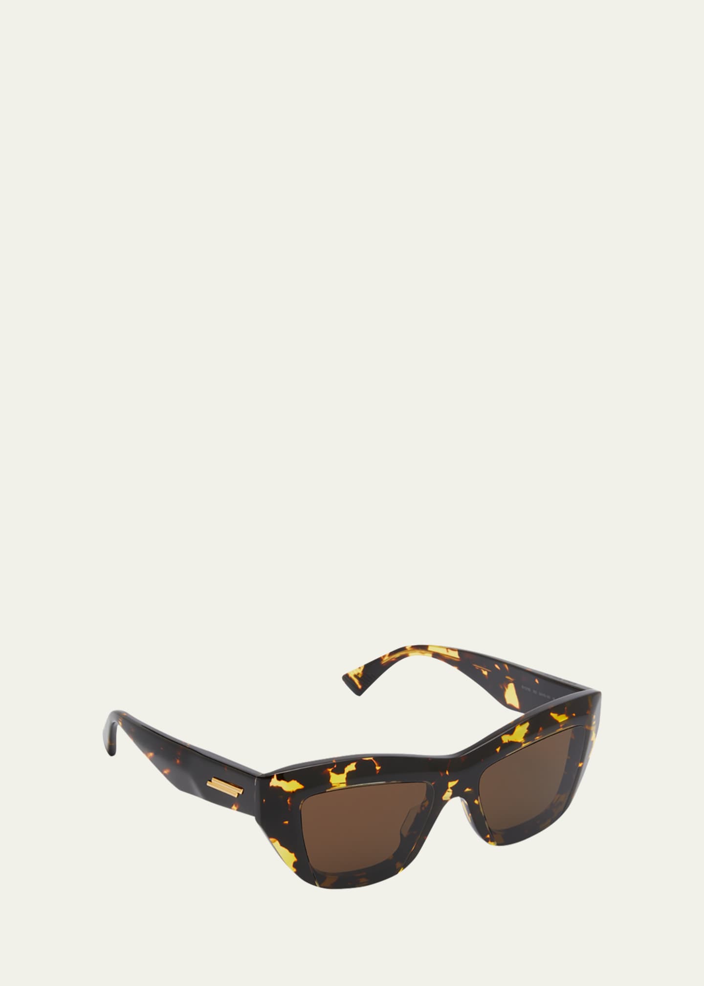 Bottega Veneta Raised Logo Acetate Cat-Eye Sunglasses - Bergdorf