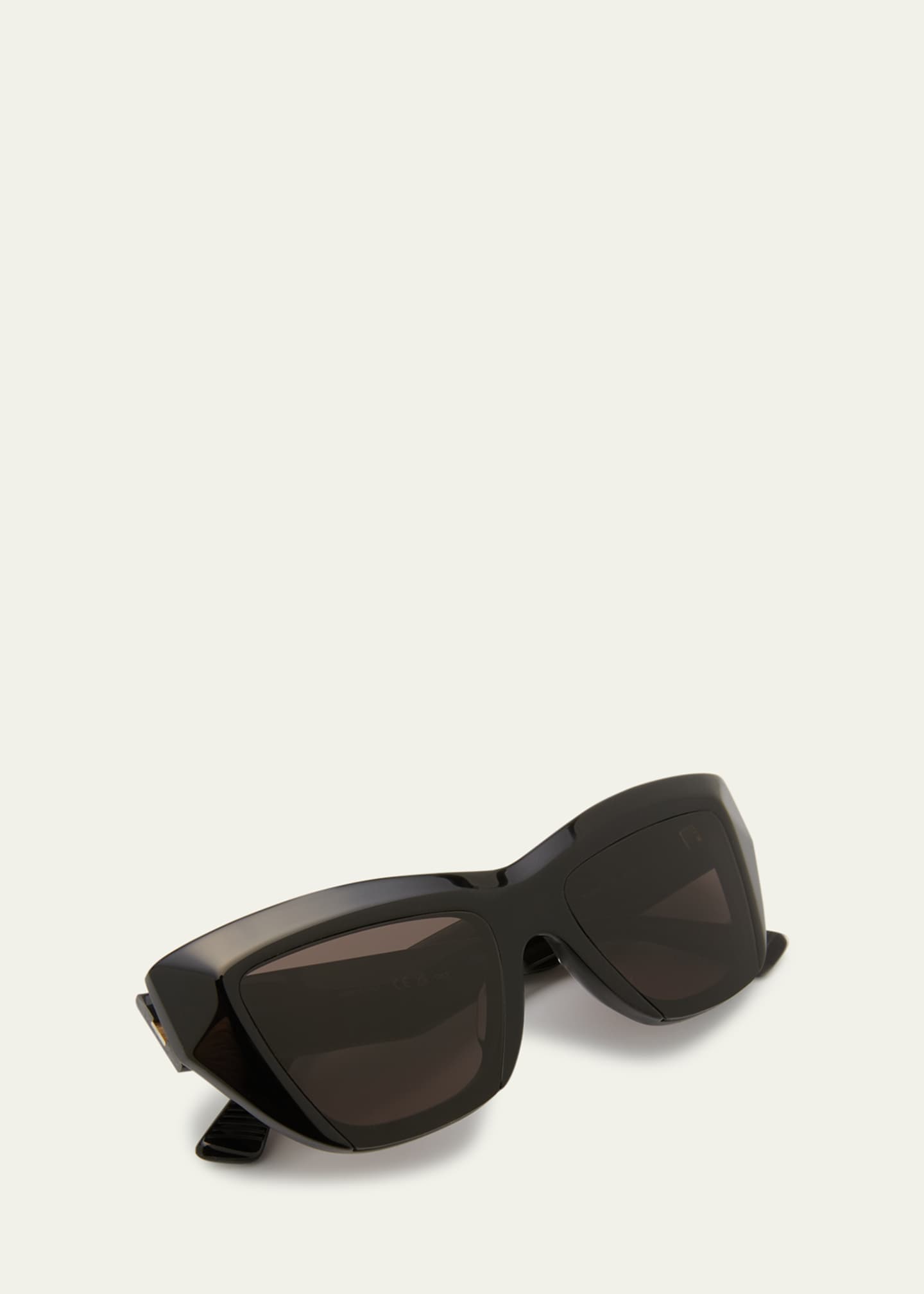 Bottega Veneta Raised Logo Acetate Cat-Eye Sunglasses Image 5 of 5