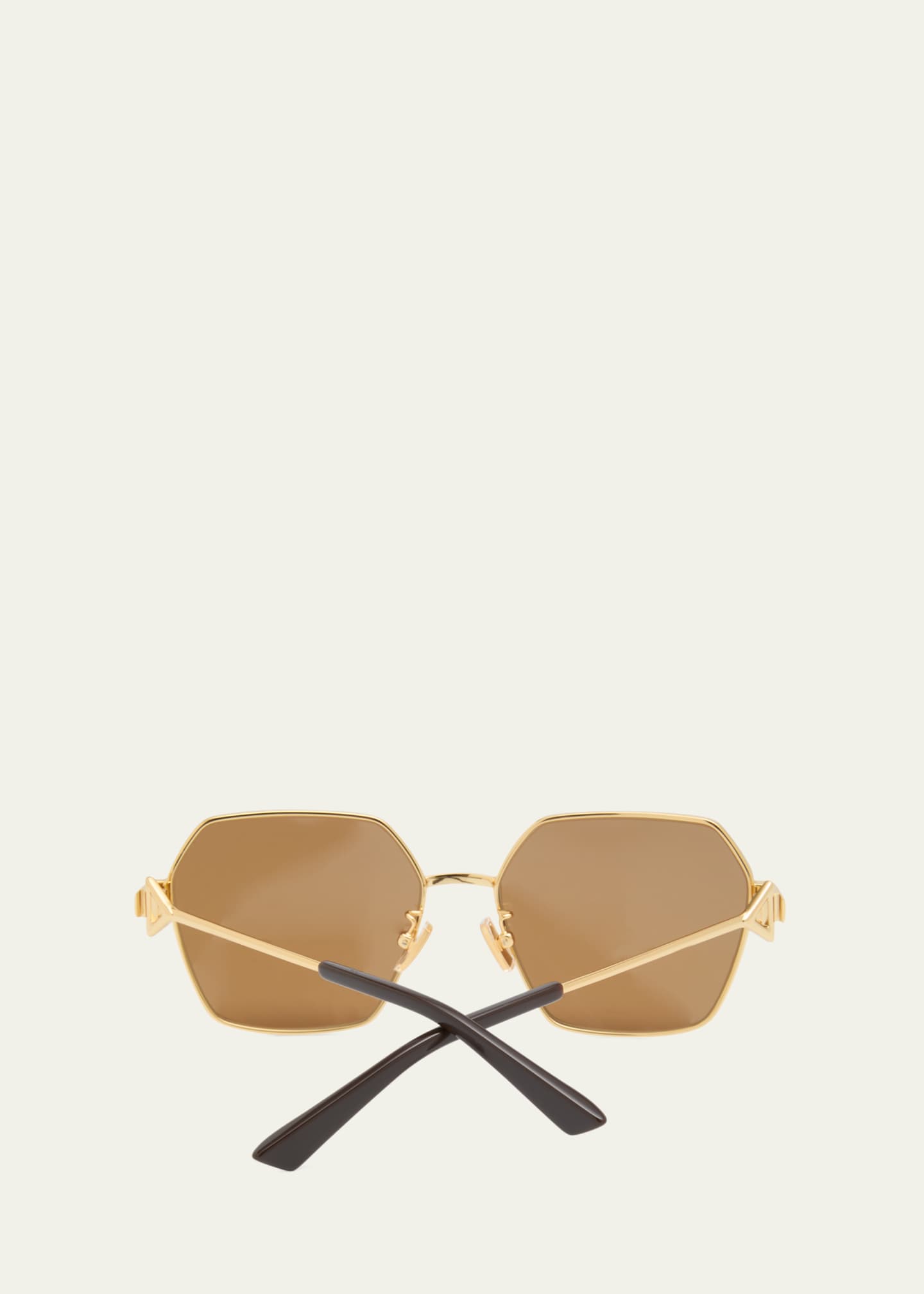 Bottega Veneta Triangle Logo Metal Butterfly Sunglasses - Bergdorf Goodman