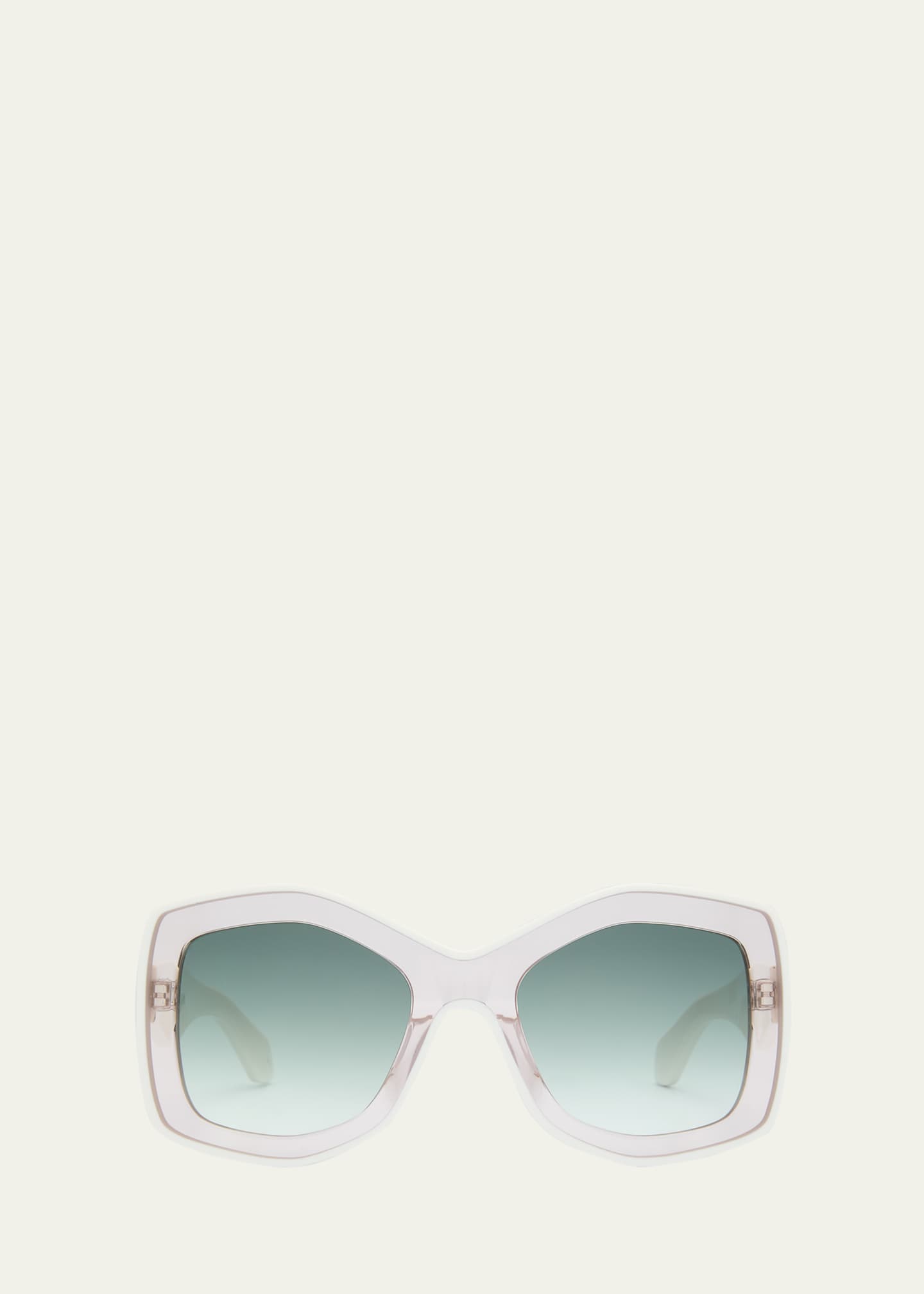ALAÏA White Rectangular Sunglasses