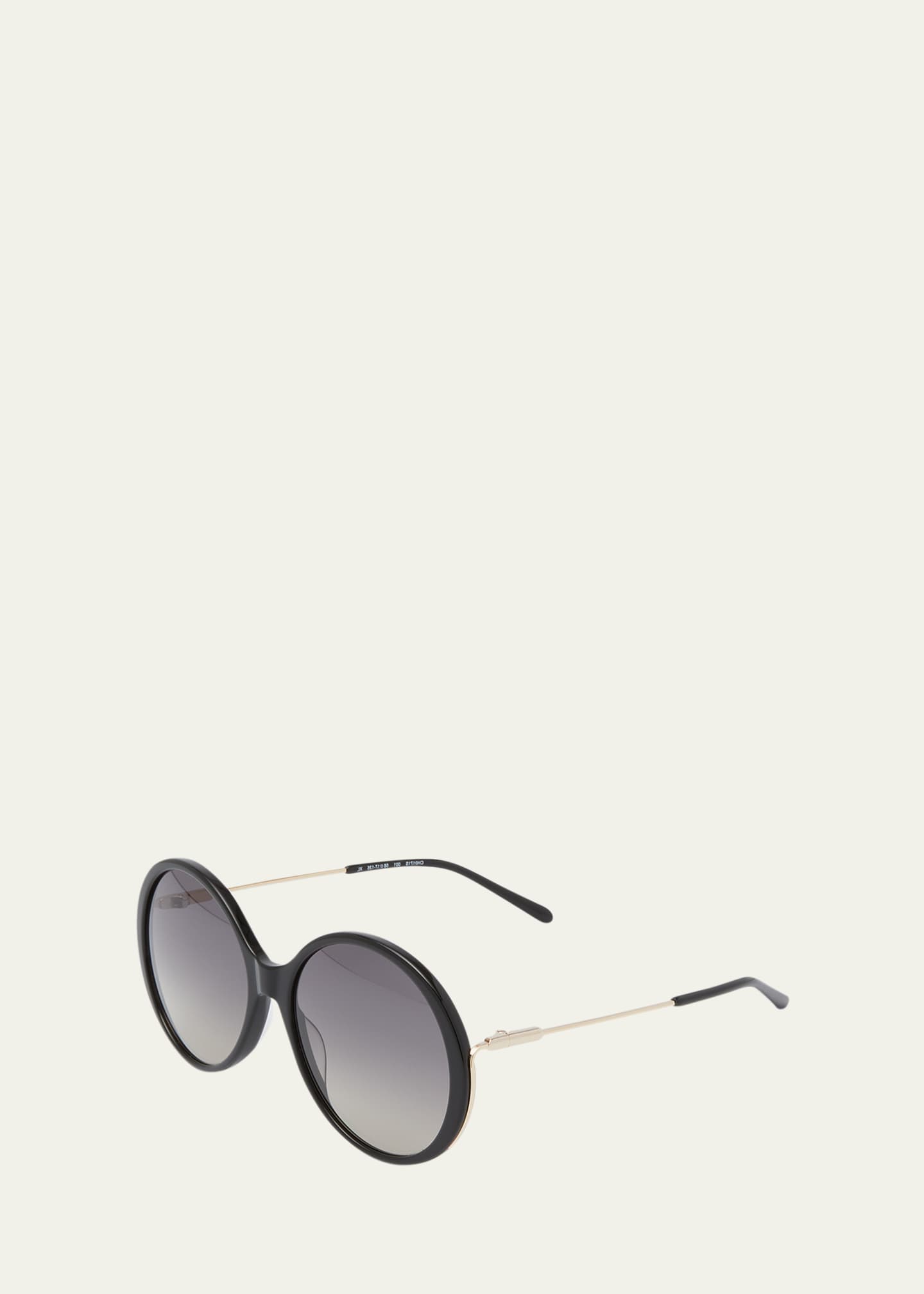 Round acetate sales and metal sunglasses
