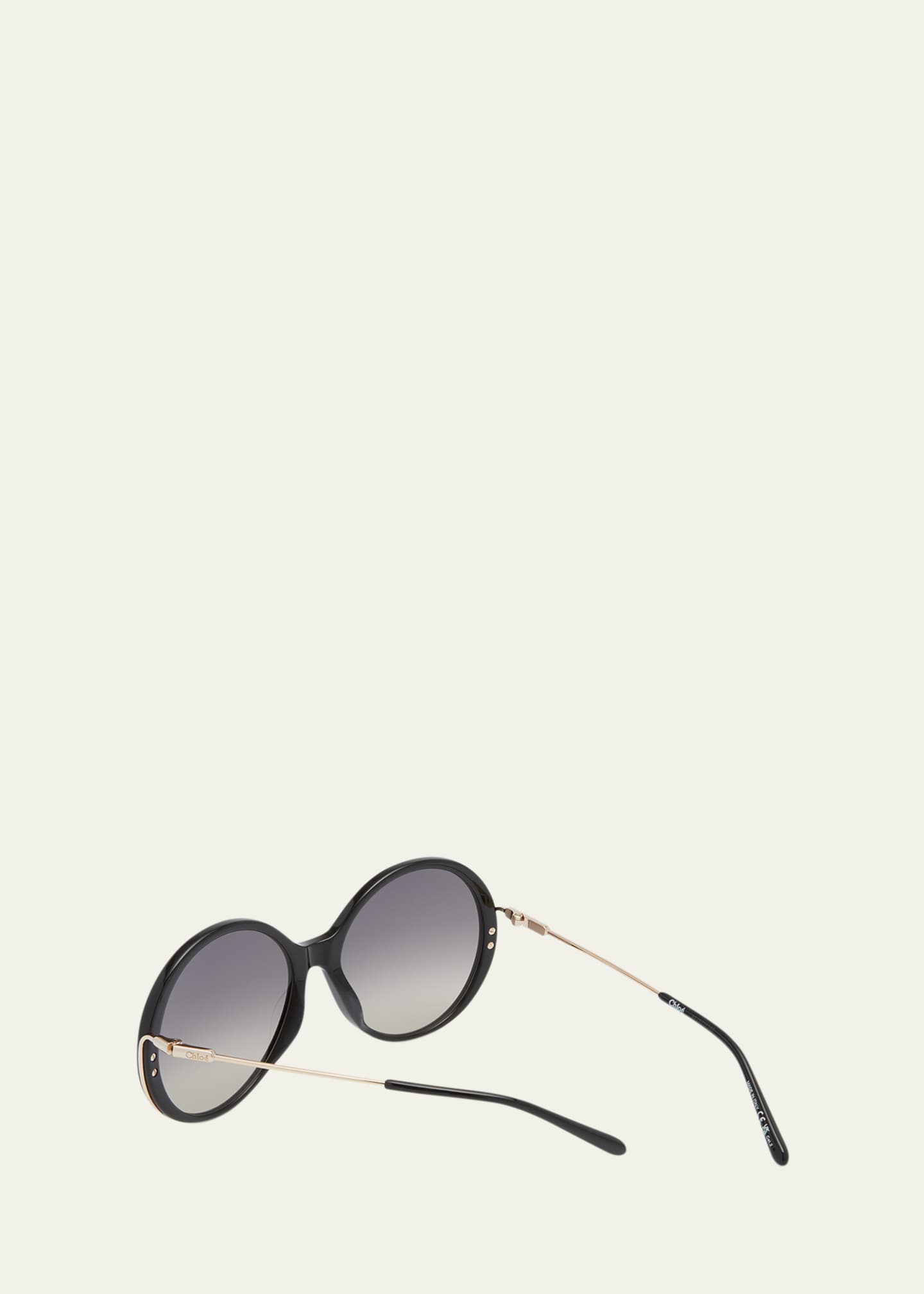 Round acetate shop and metal sunglasses