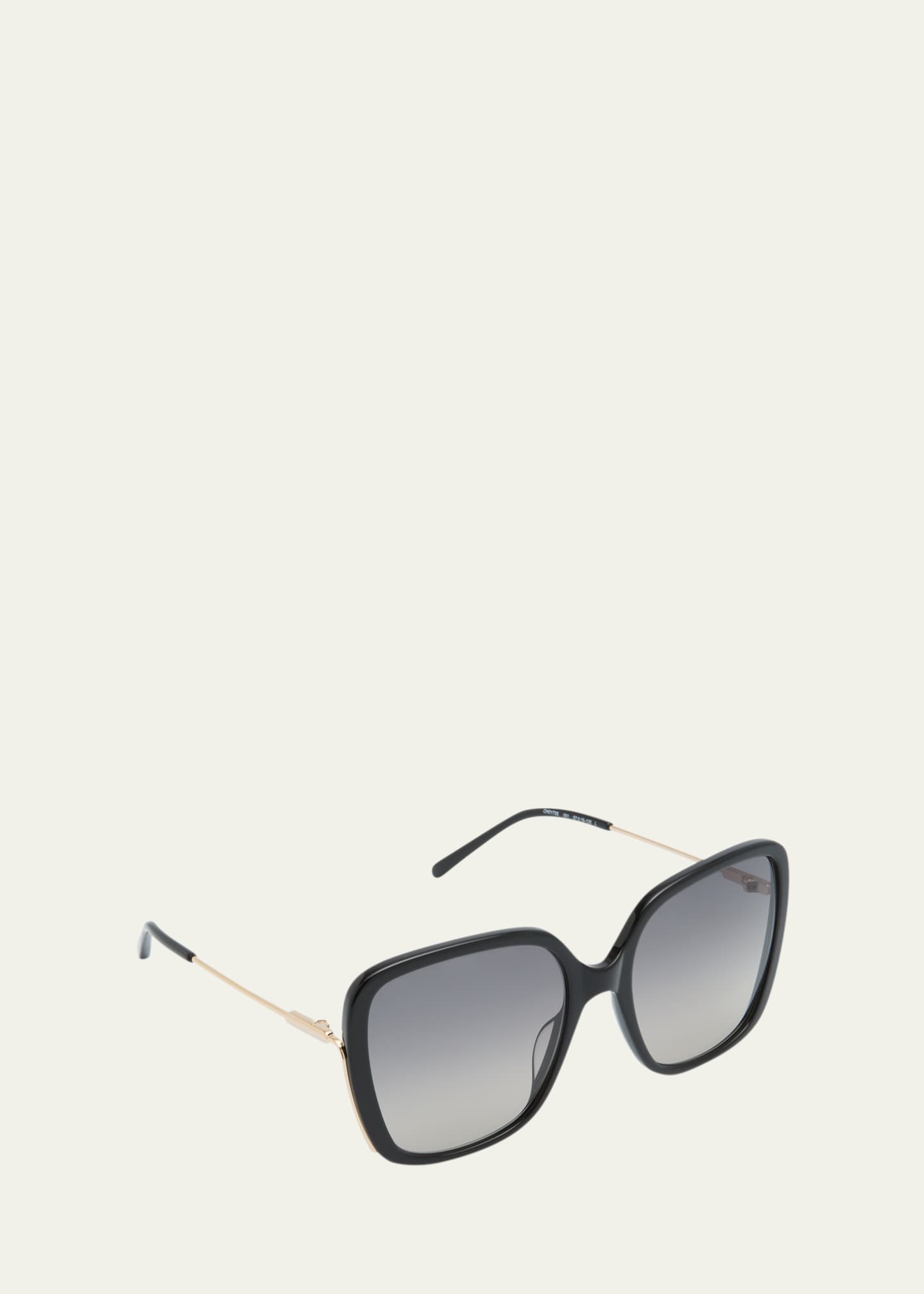 Chloe Square Acetate and Metal Sunglasses Image 2 of 5