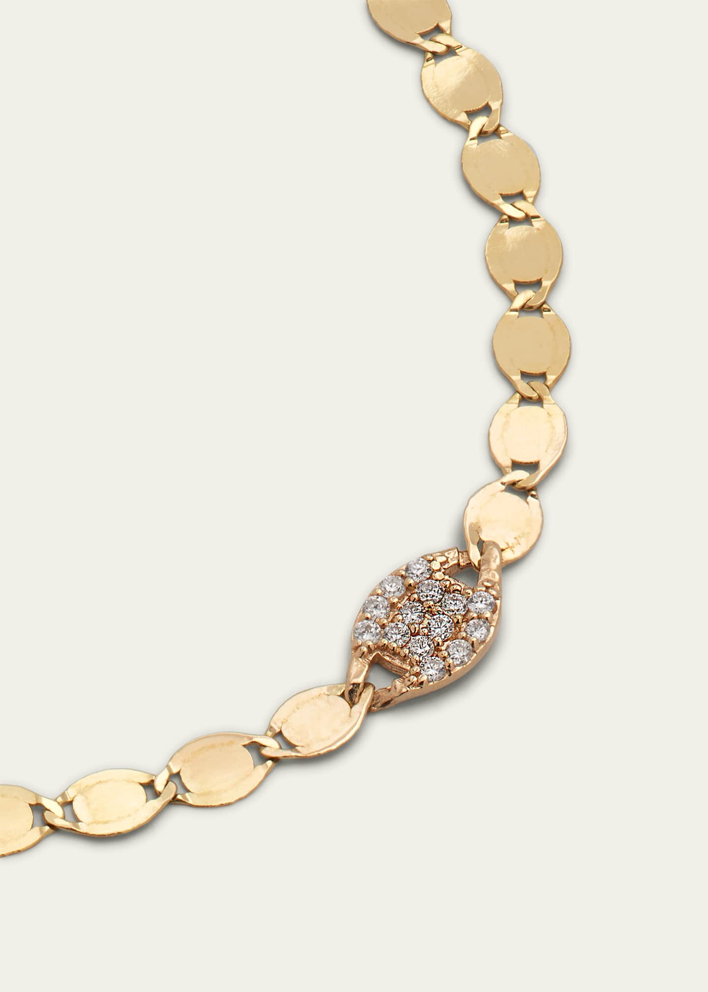 Lana 14k Gold Diamond Disc Necklace Image 3 of 4