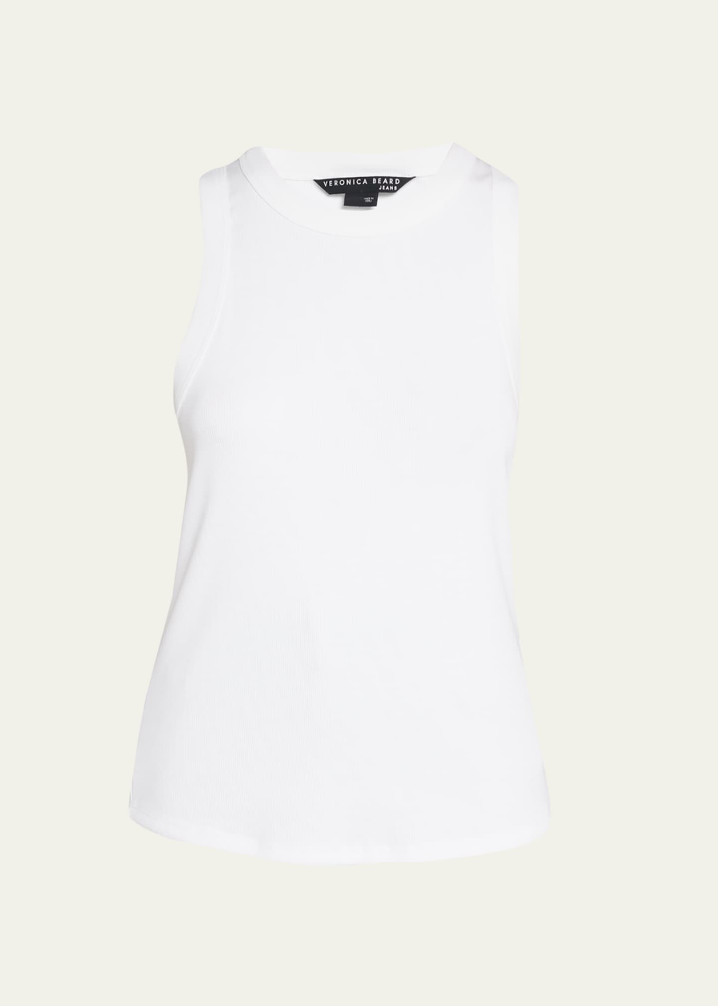 Veronica Beard Jordyn Rib-Knit Tank Top Image 1 of 5