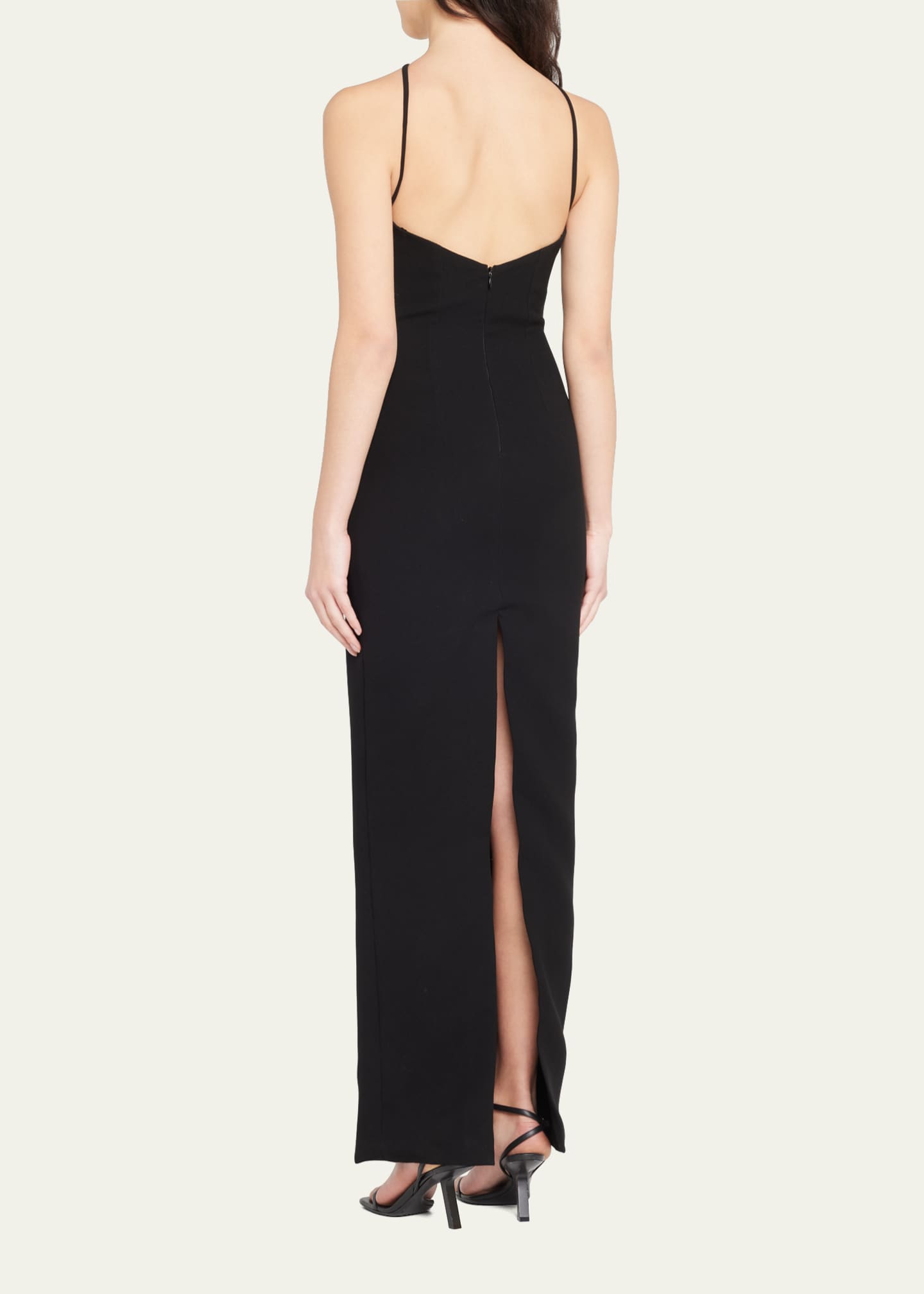 MONOT Halter Gown with Front Cutouts - Bergdorf Goodman